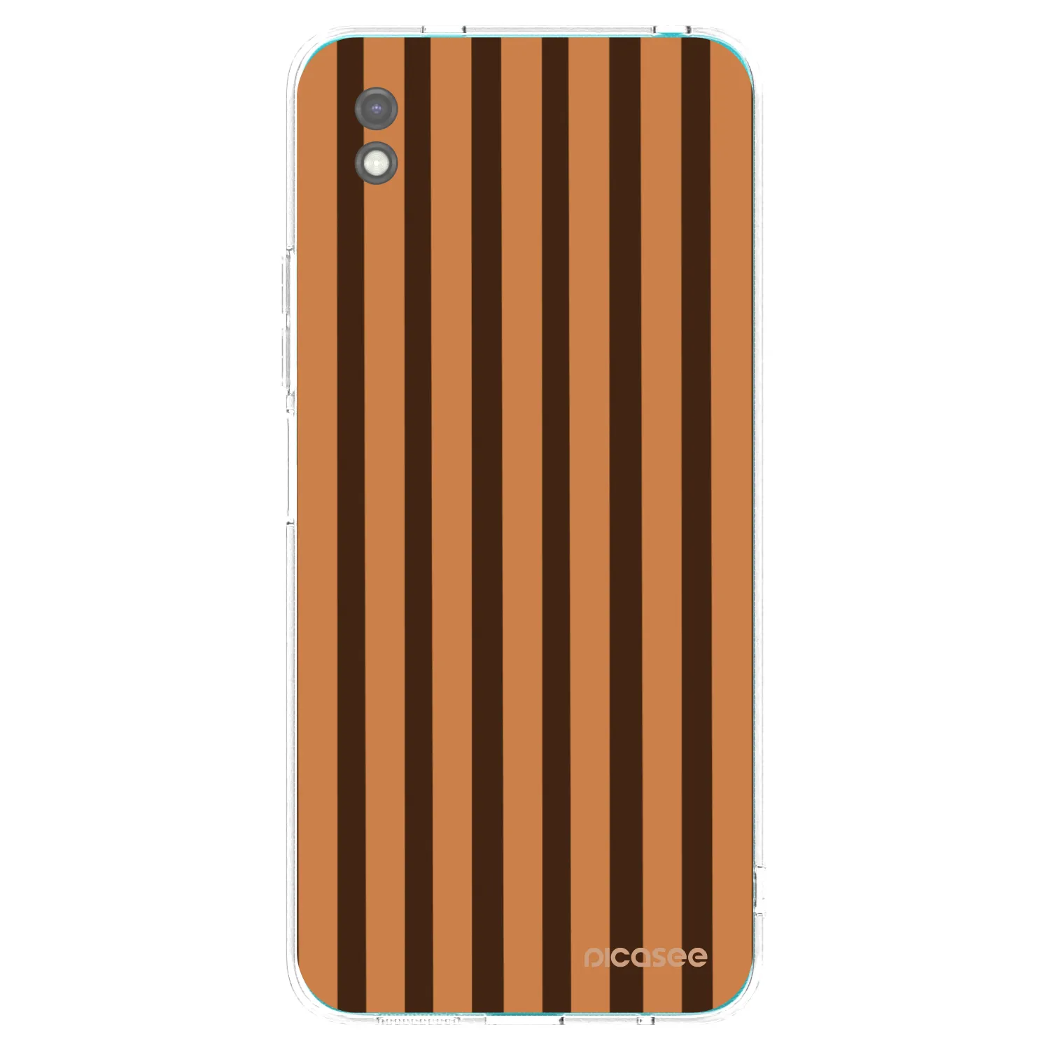 Picasee Μαύρη θήκη σιλικόνης για Xiaomi Redmi 9A - Caramel lines