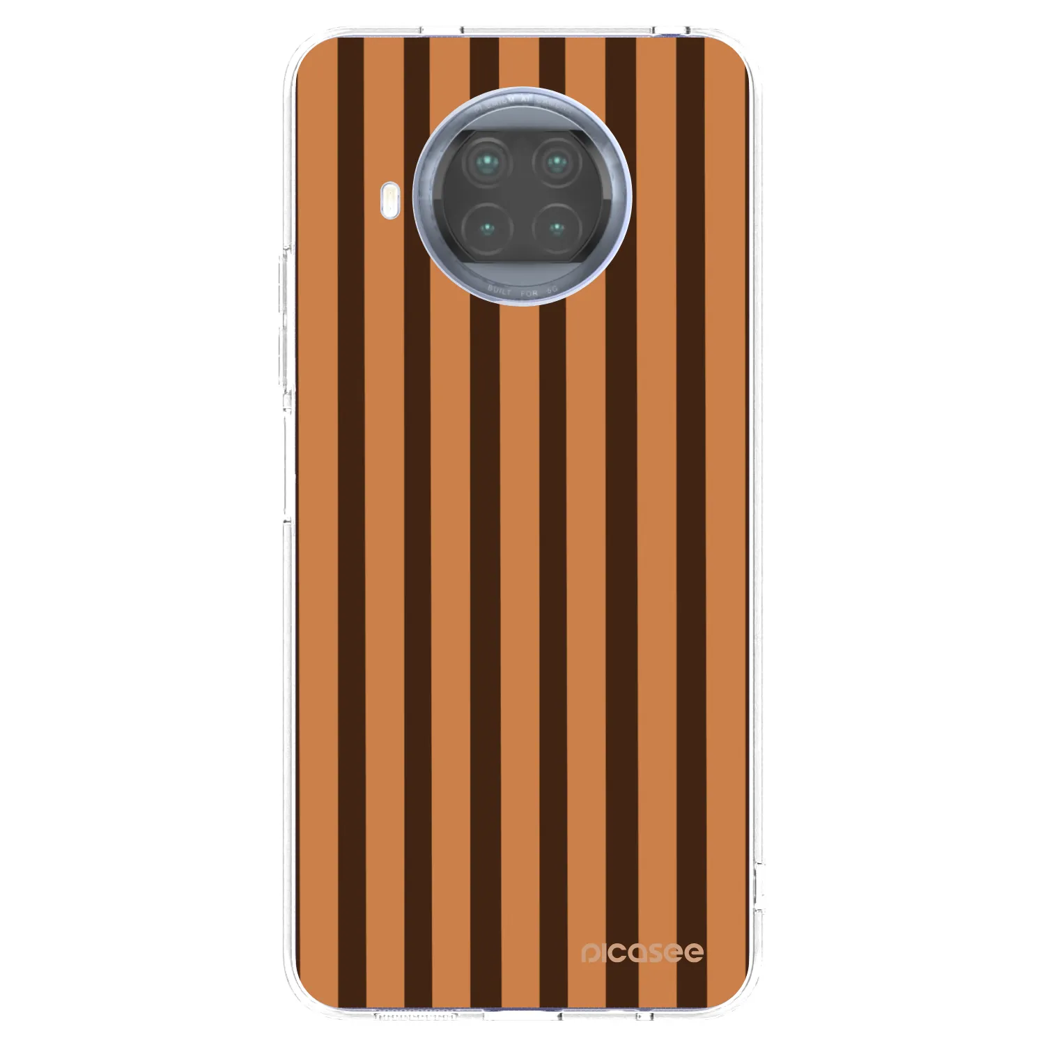 Picasee διαφανής θήκη σιλικόνης Xiaomi Mi 10T Lite - Caramel lines