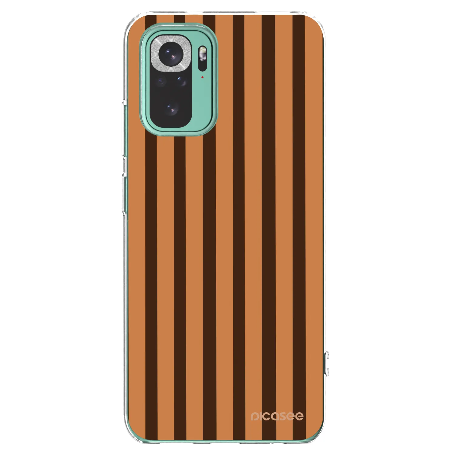 Picasee διαφανής θήκη σιλικόνης Xiaomi Redmi Note 10 Pro - Caramel lines