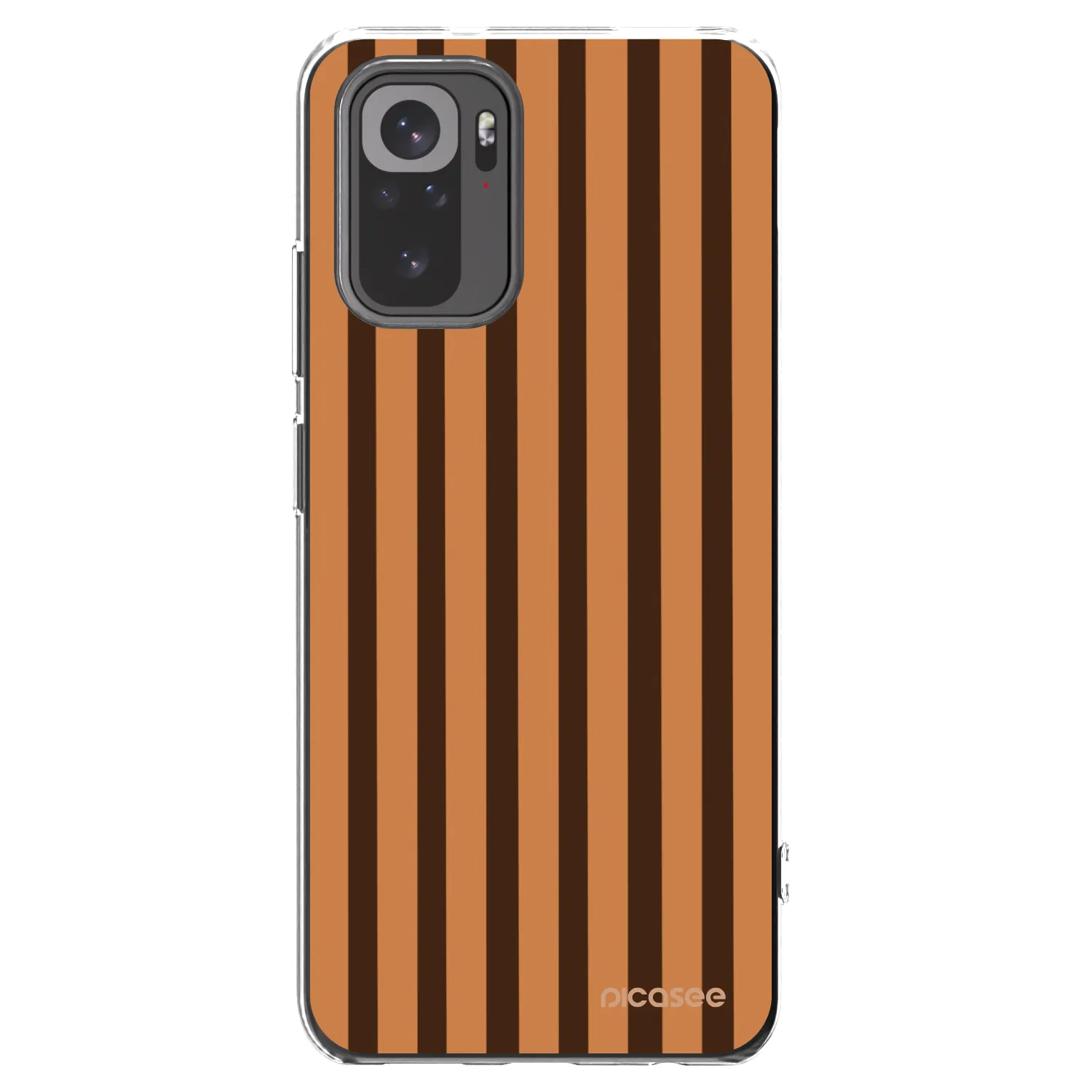 Picasee διαφανής θήκη σιλικόνης Xiaomi Redmi Note 10S - Caramel lines