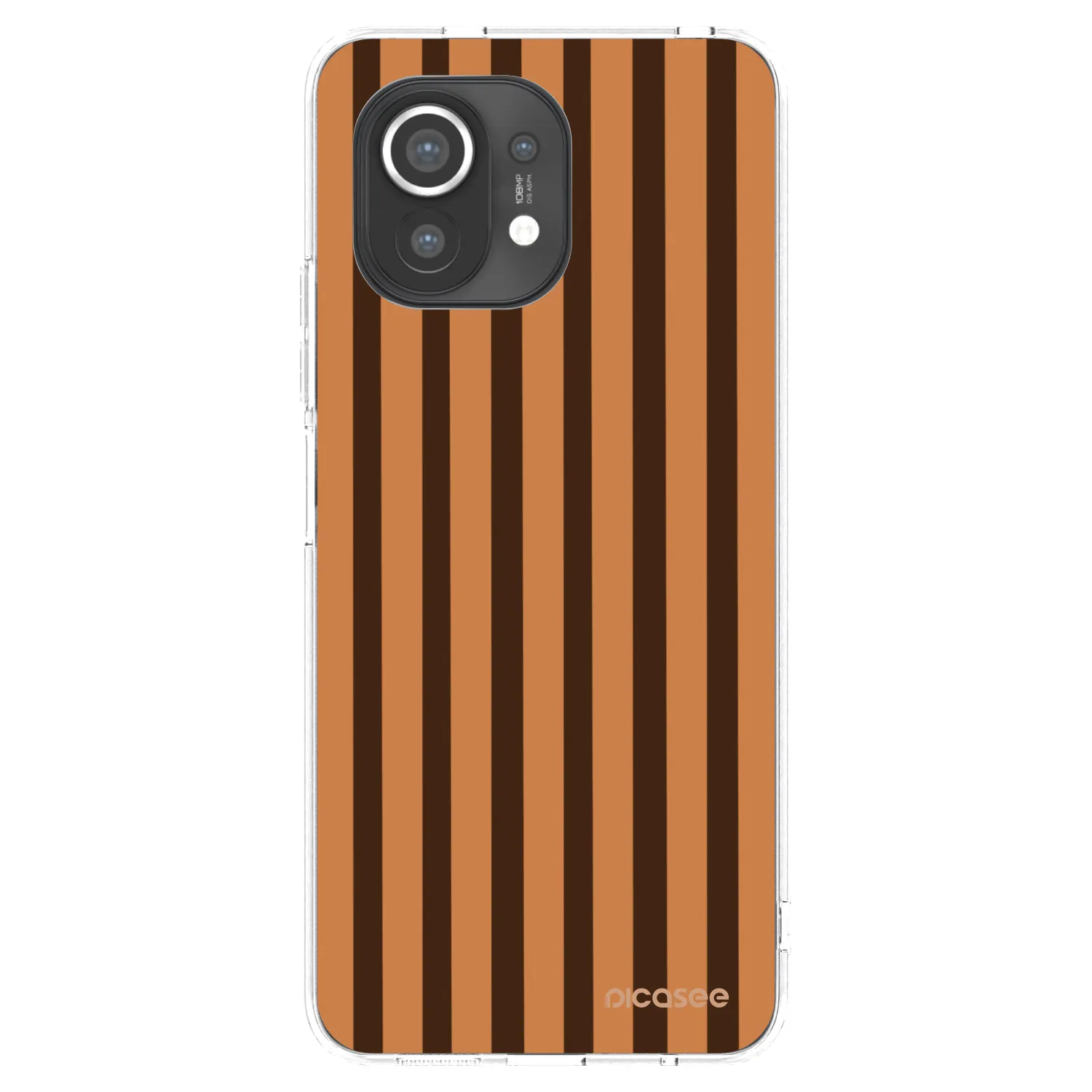 Picasee διαφανής θήκη σιλικόνης Xiaomi Mi 11 - Caramel lines