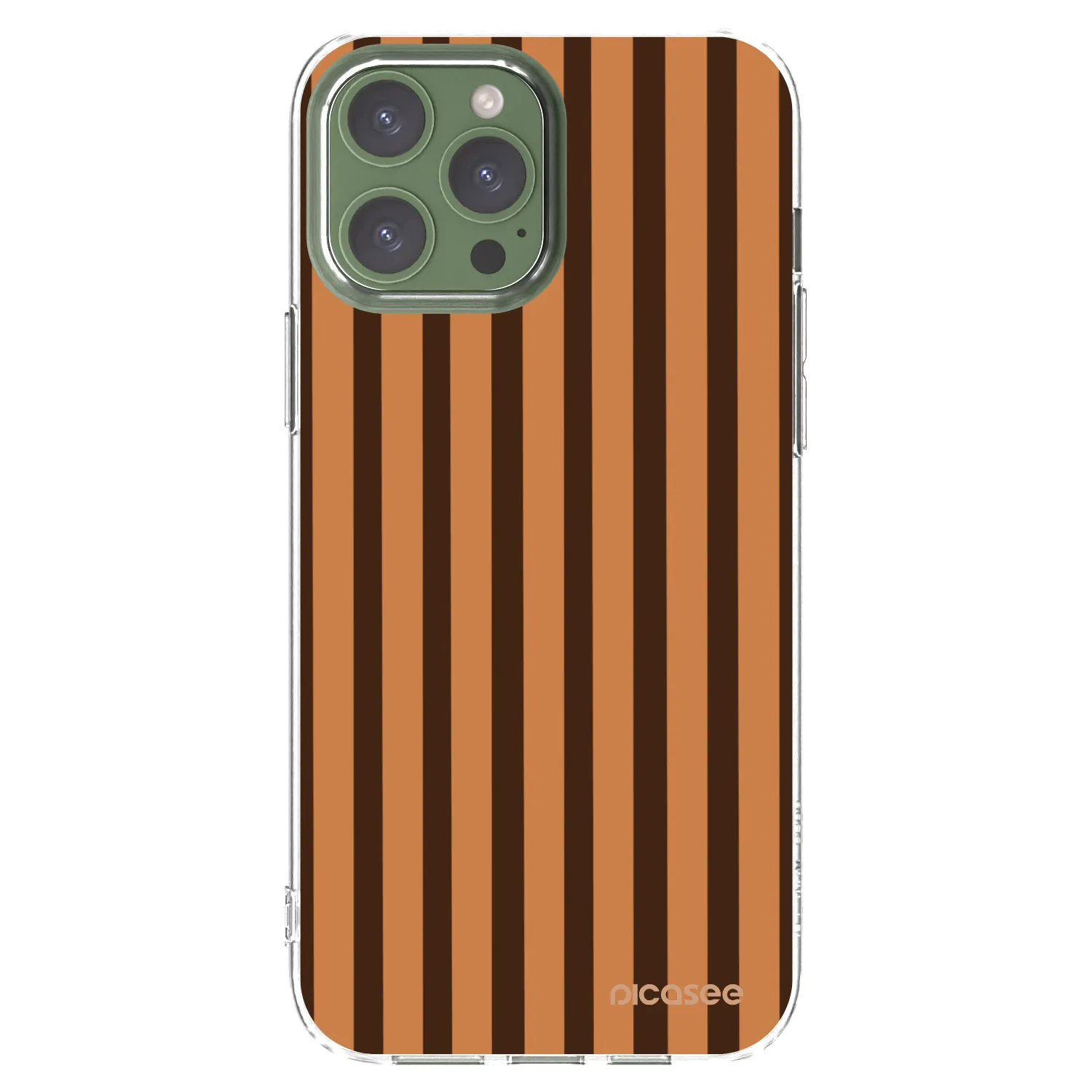 Picasee διαφανής θήκη σιλικόνης Apple iPhone 13 Pro Max - Caramel lines