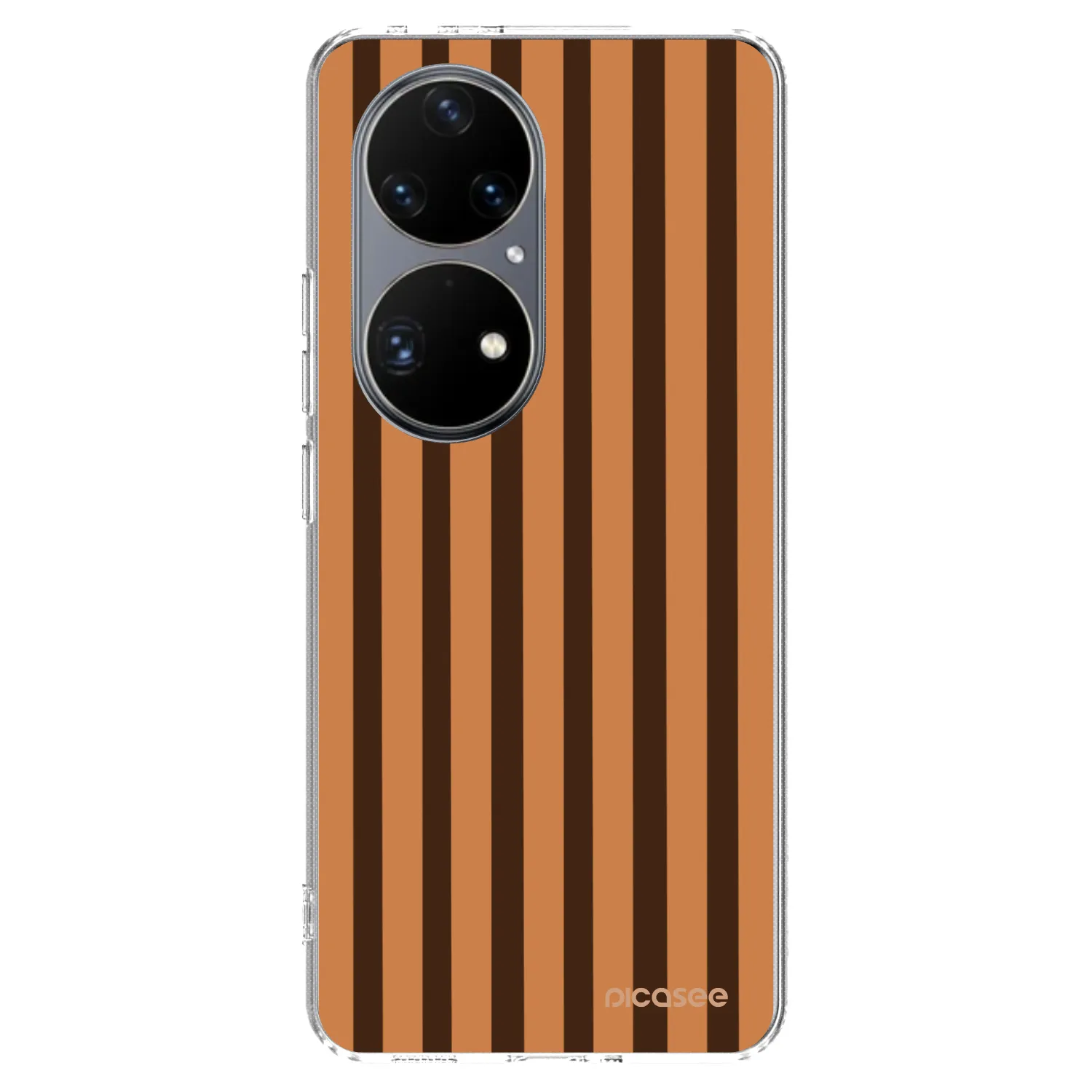 Picasee διαφανής θήκη σιλικόνης Huawei P50 - Caramel lines