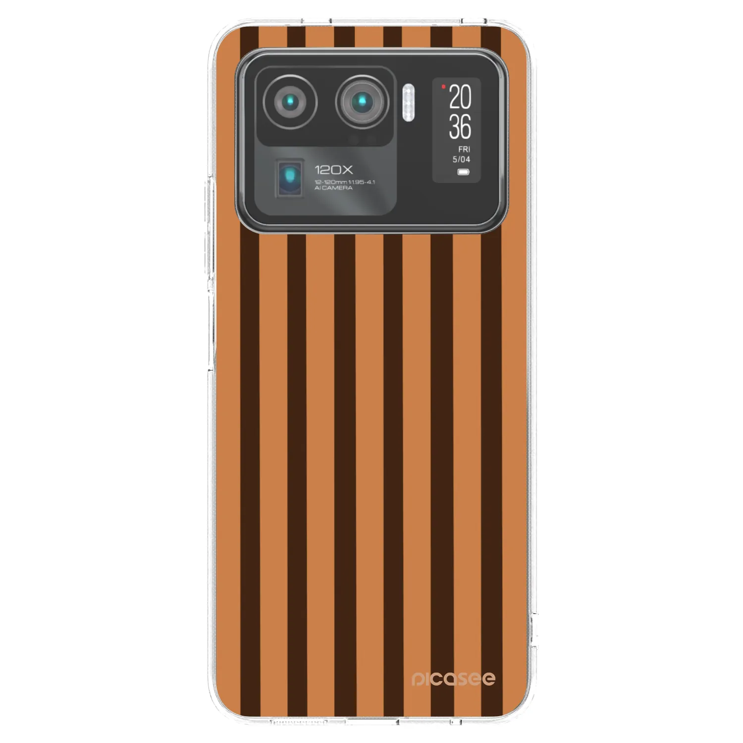Picasee διαφανής θήκη σιλικόνης Xiaomi Mi 11 Ultra - Caramel lines