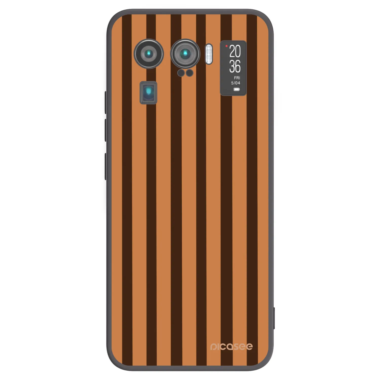 Picasee Μαύρη θήκη σιλικόνης για Xiaomi Mi 11 Ultra - Caramel lines