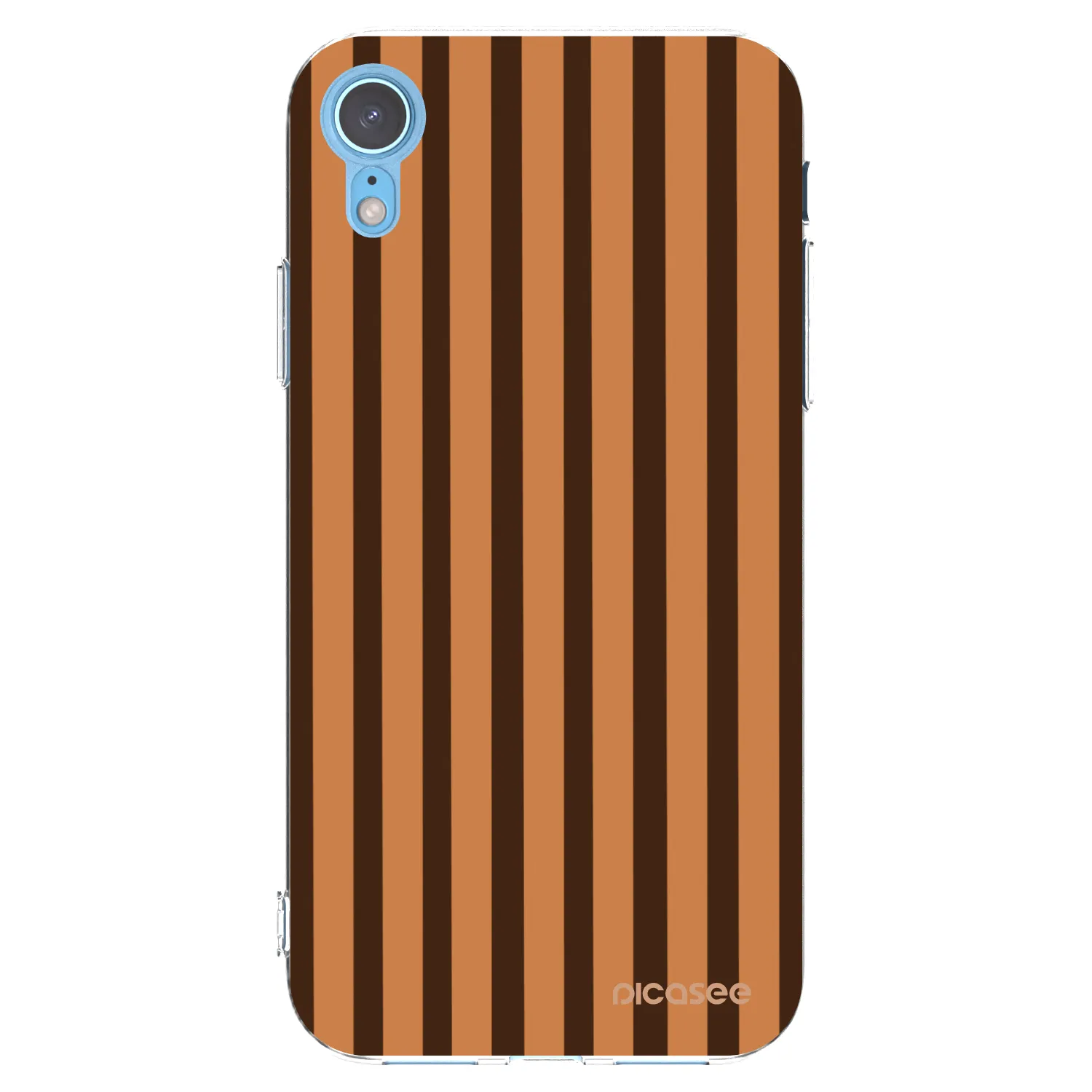 Picasee διαφανής θήκη σιλικόνης Apple iPhone XR - Caramel lines