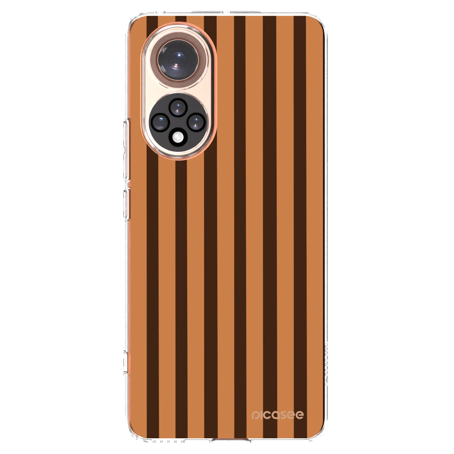 Picasee διαφανής θήκη σιλικόνης Honor 50 5G - Caramel lines