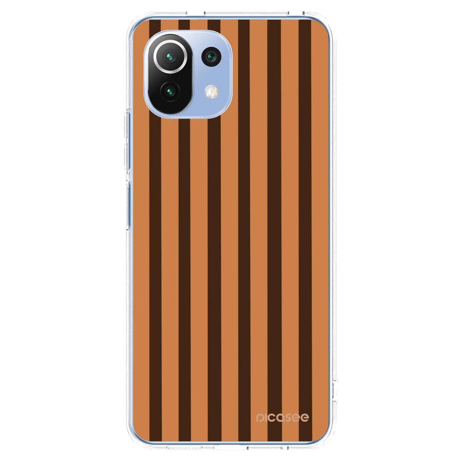 Picasee διαφανής θήκη σιλικόνης Xiaomi 11 Lite 5G NE - Caramel lines