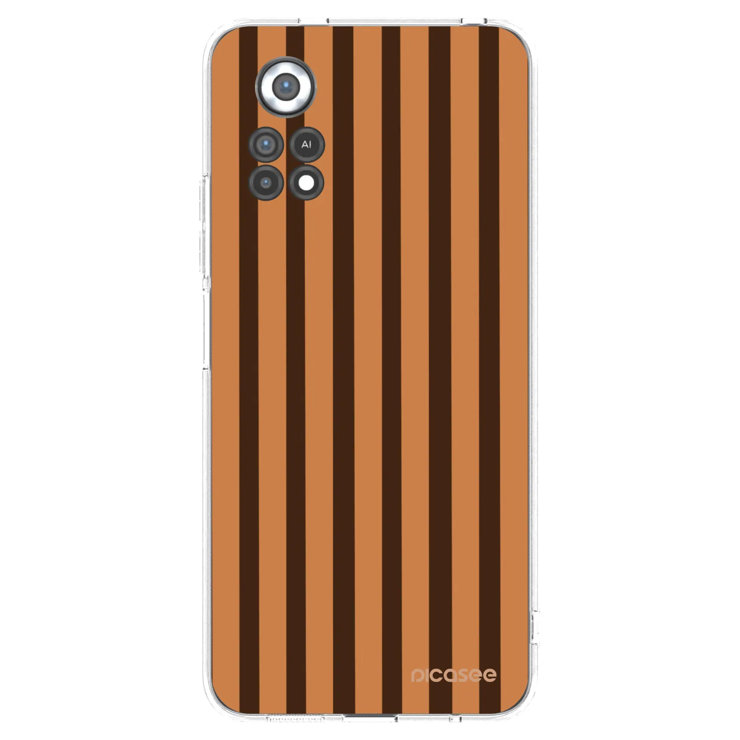 Picasee διαφανής θήκη σιλικόνης Xiaomi Poco X4 Pro 5G - Caramel lines