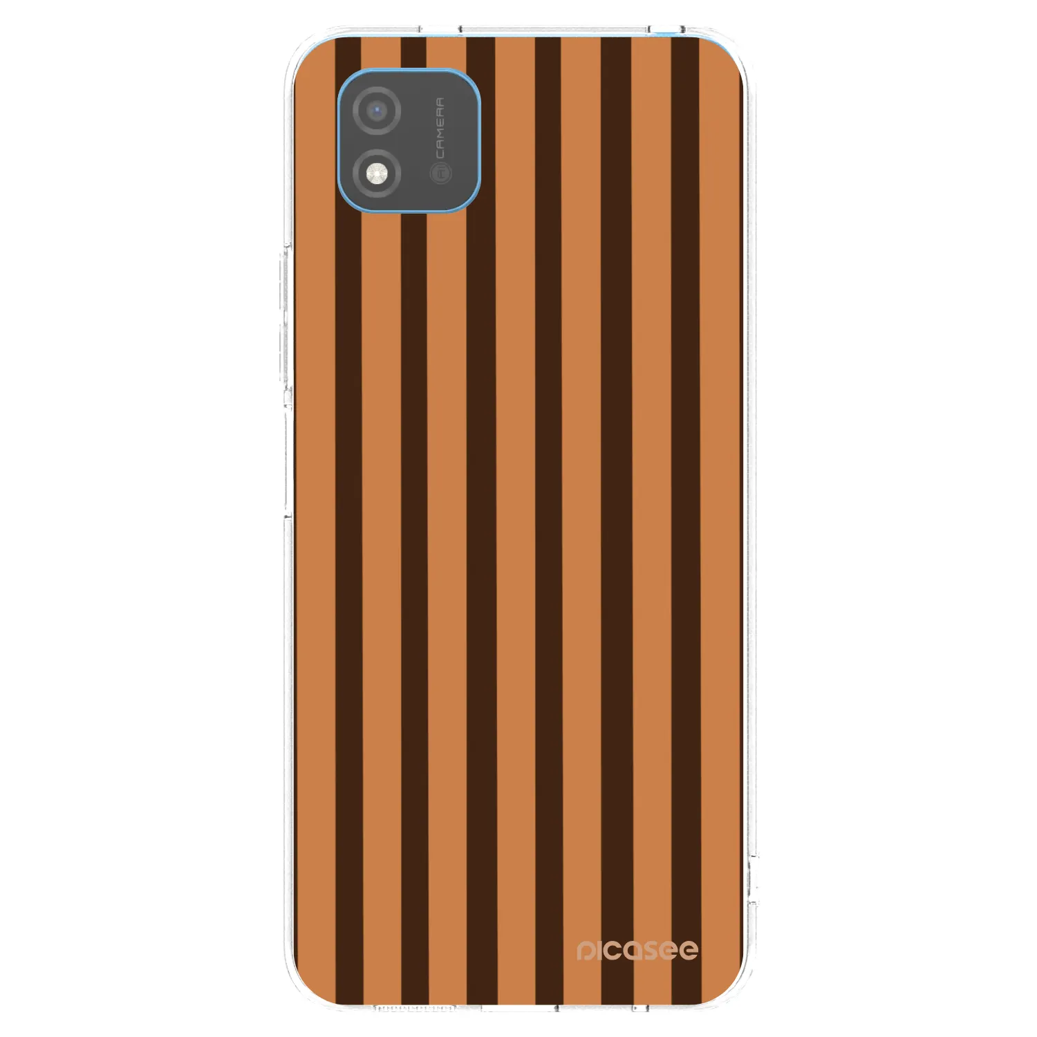 Picasee διαφανής θήκη σιλικόνης Realme C11 (2021) - Caramel lines