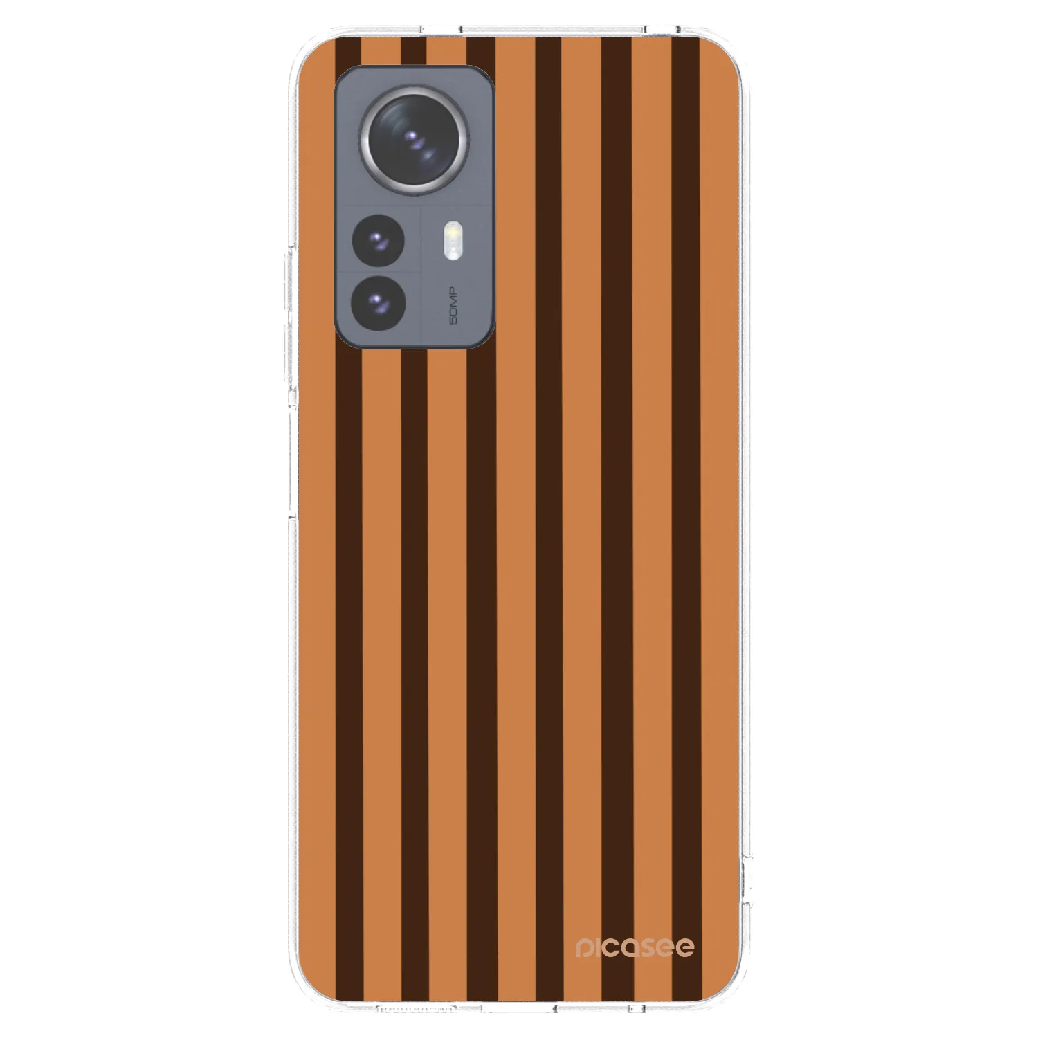 Picasee διαφανής θήκη σιλικόνης Xiaomi 12 Pro - Caramel lines