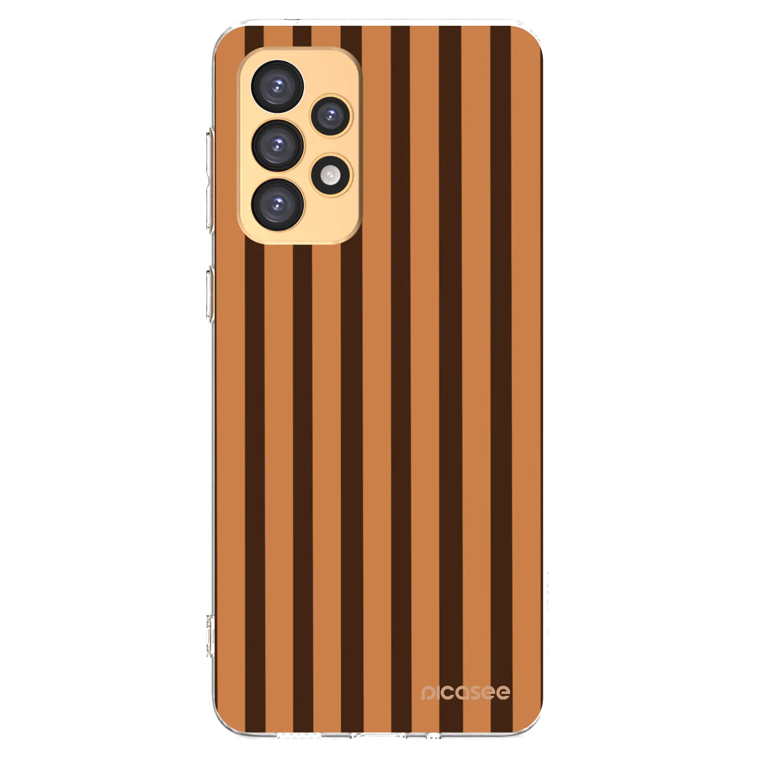 Picasee διαφανής θήκη σιλικόνης Samsung Galaxy A33 5G A336 - Caramel lines