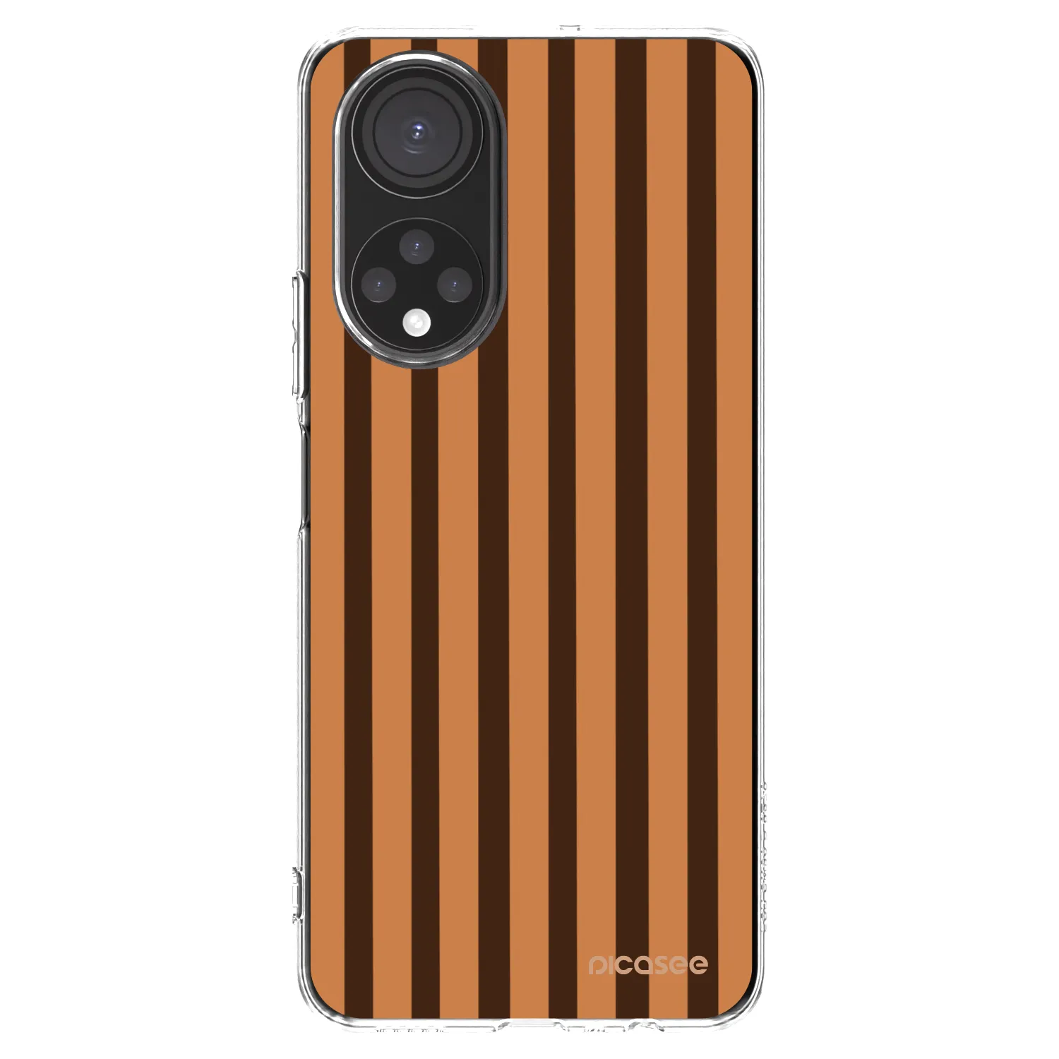 Picasee διαφανής θήκη σιλικόνης Honor X7 - Caramel lines