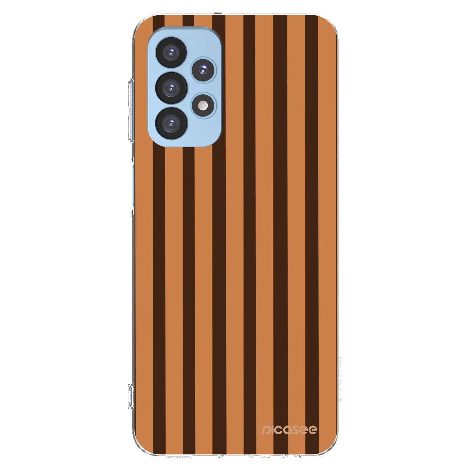 Picasee διαφανής θήκη σιλικόνης Samsung Galaxy A23 A235F 4G - Caramel lines