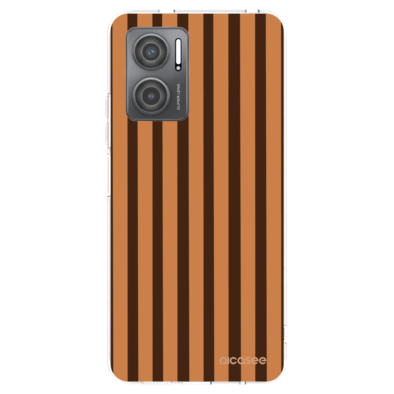 Picasee διαφανής θήκη σιλικόνης Xiaomi Redmi 10 5G - Caramel lines