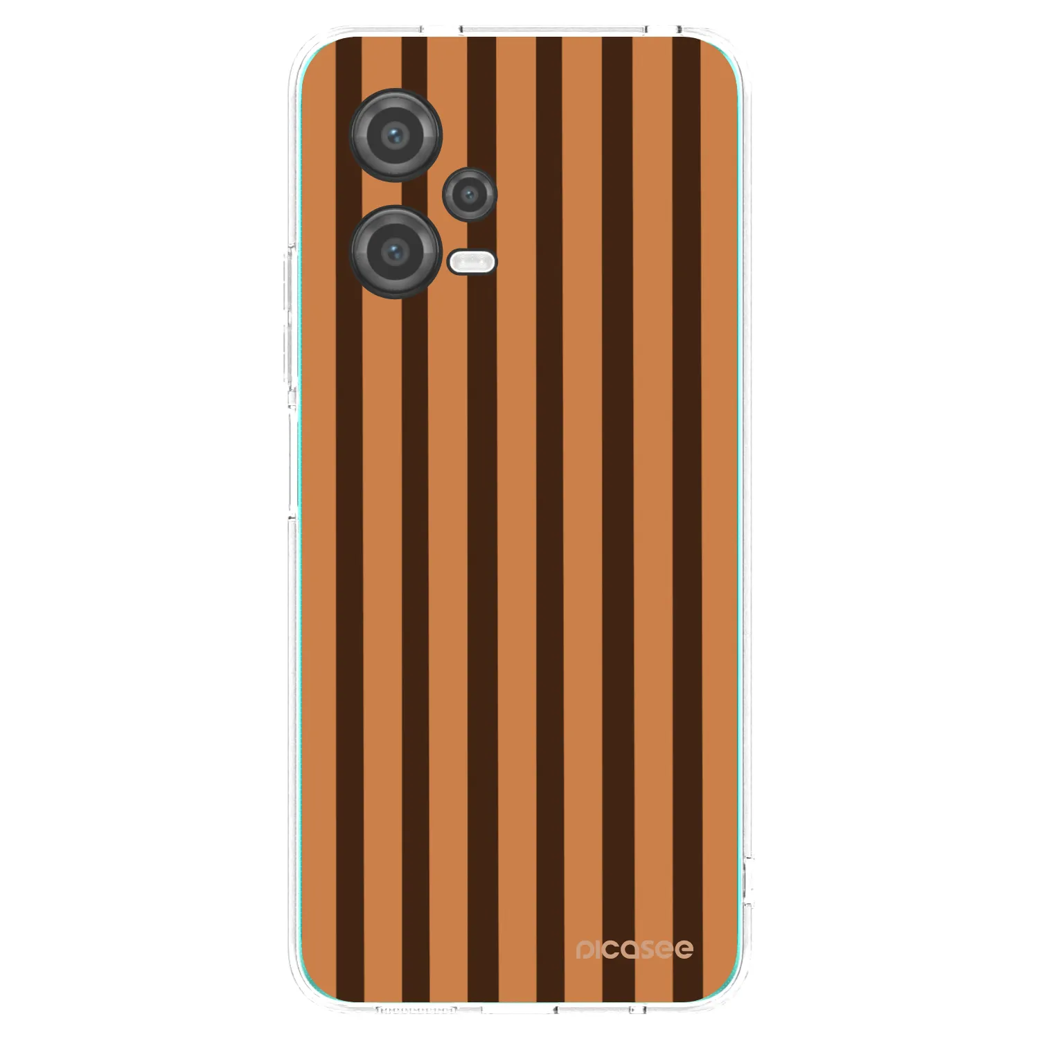 Picasee διαφανής θήκη σιλικόνης Xiaomi Poco X5 - Caramel lines
