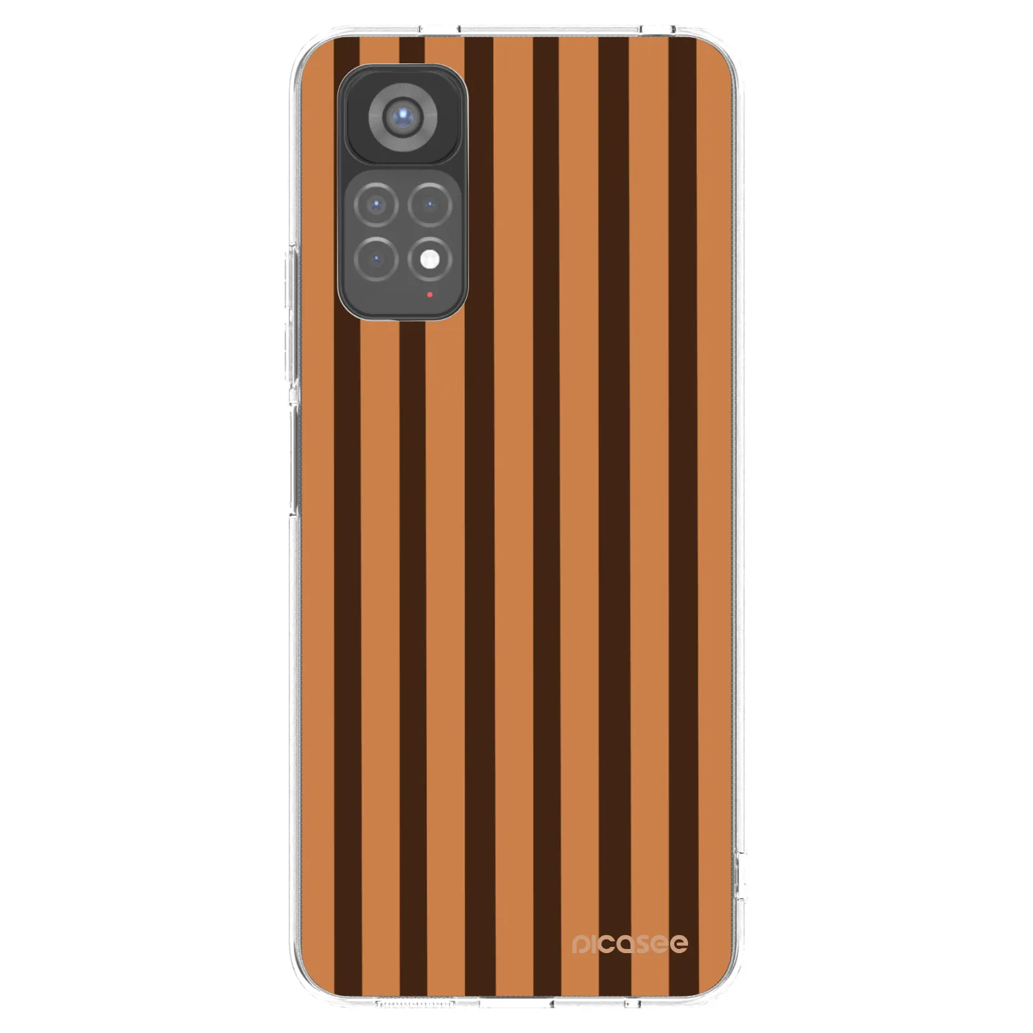 Picasee διαφανής θήκη σιλικόνης Xiaomi Redmi Note 11S 5G - Caramel lines