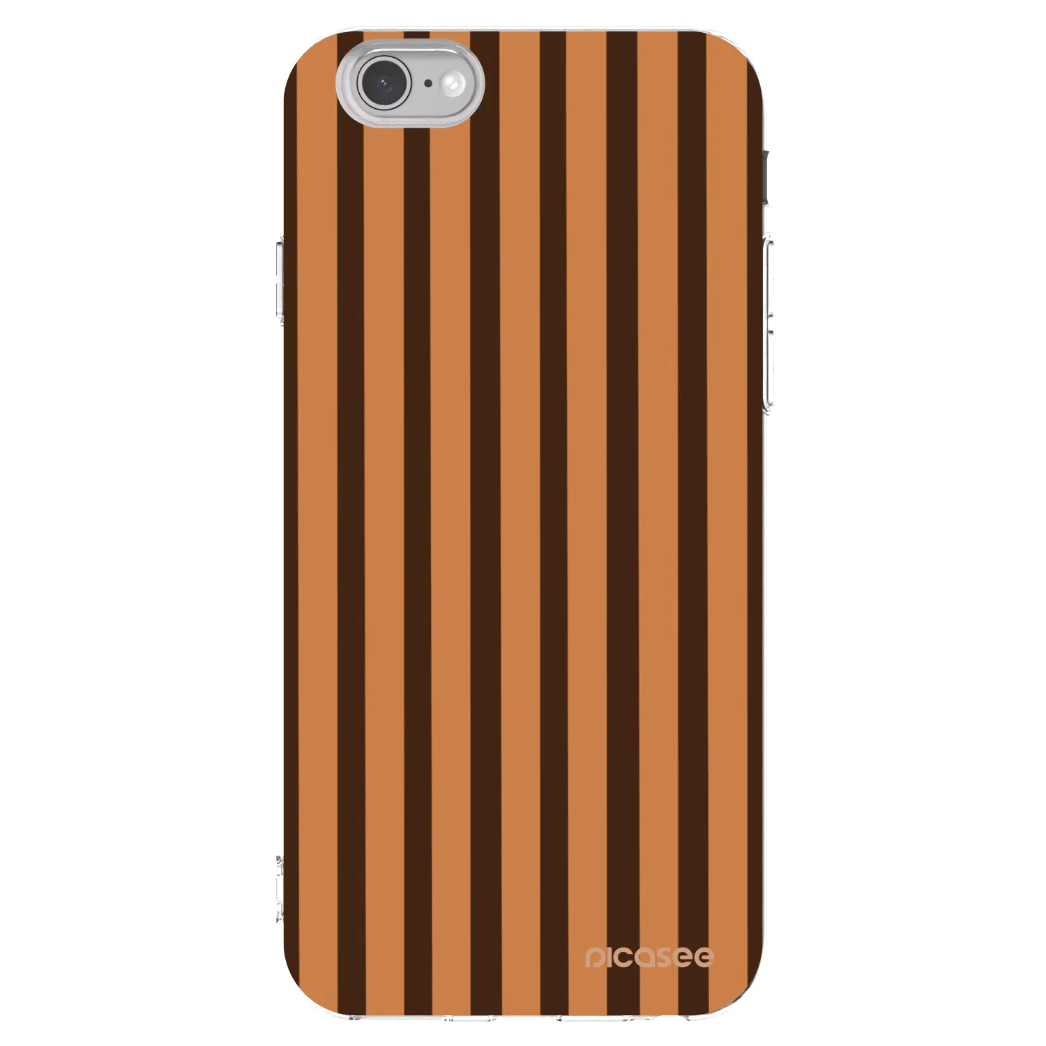 Picasee διαφανής θήκη σιλικόνης Apple iPhone 6/6S - Caramel lines