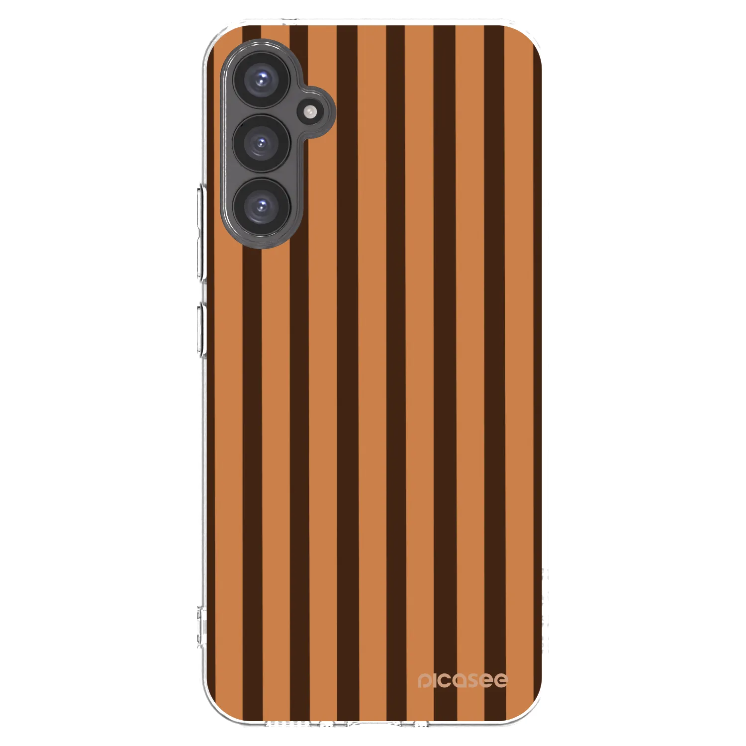 Picasee διαφανής θήκη σιλικόνης Samsung Galaxy A34 5G A346B - Caramel lines