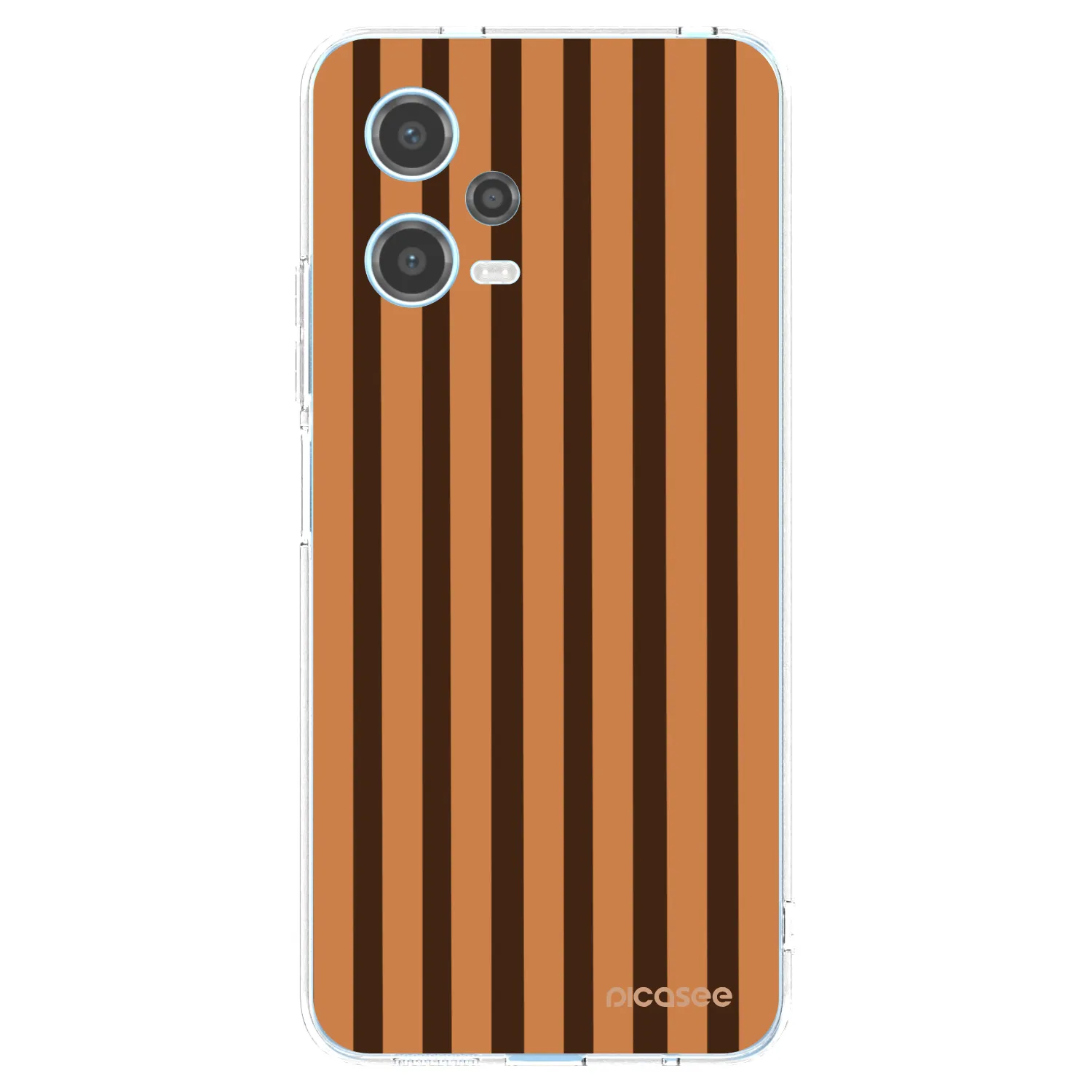 Picasee διαφανής θήκη σιλικόνης Xiaomi Redmi Note 12 5G - Caramel lines