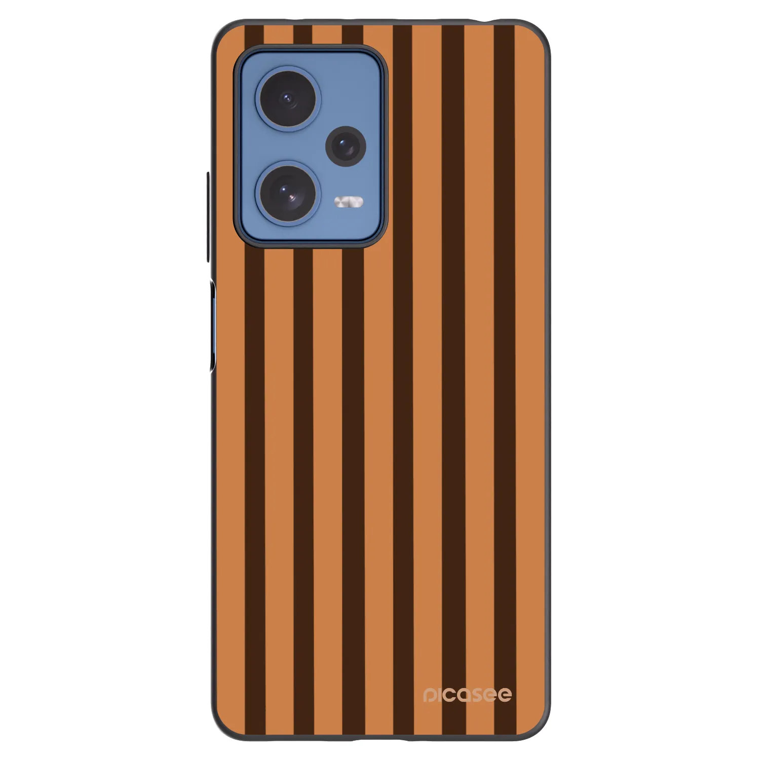 Picasee Μαύρη θήκη σιλικόνης για Xiaomi Redmi Note 12 Pro 5G - Caramel lines