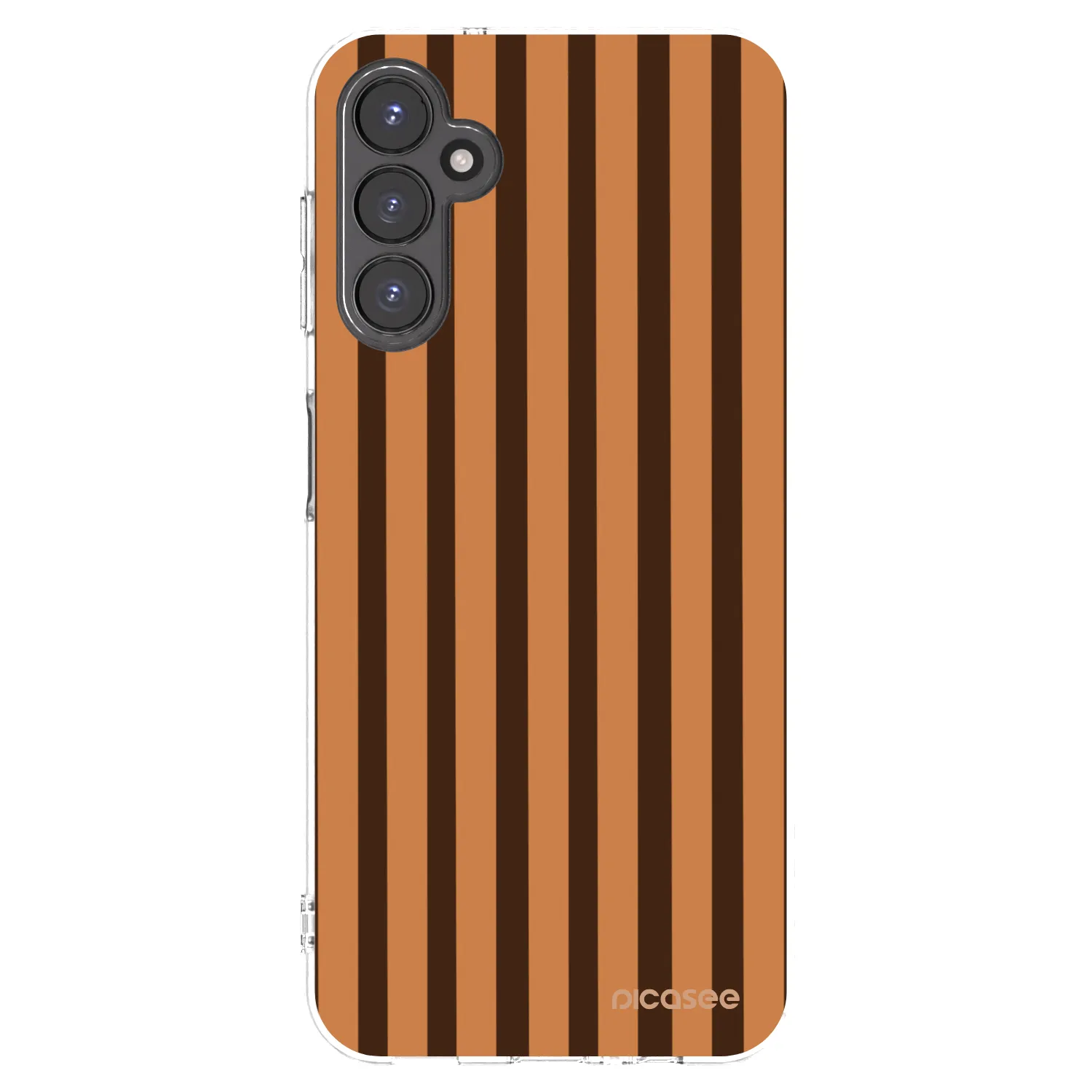 Picasee διαφανής θήκη σιλικόνης Samsung Galaxy A14 4G A145R - Caramel lines