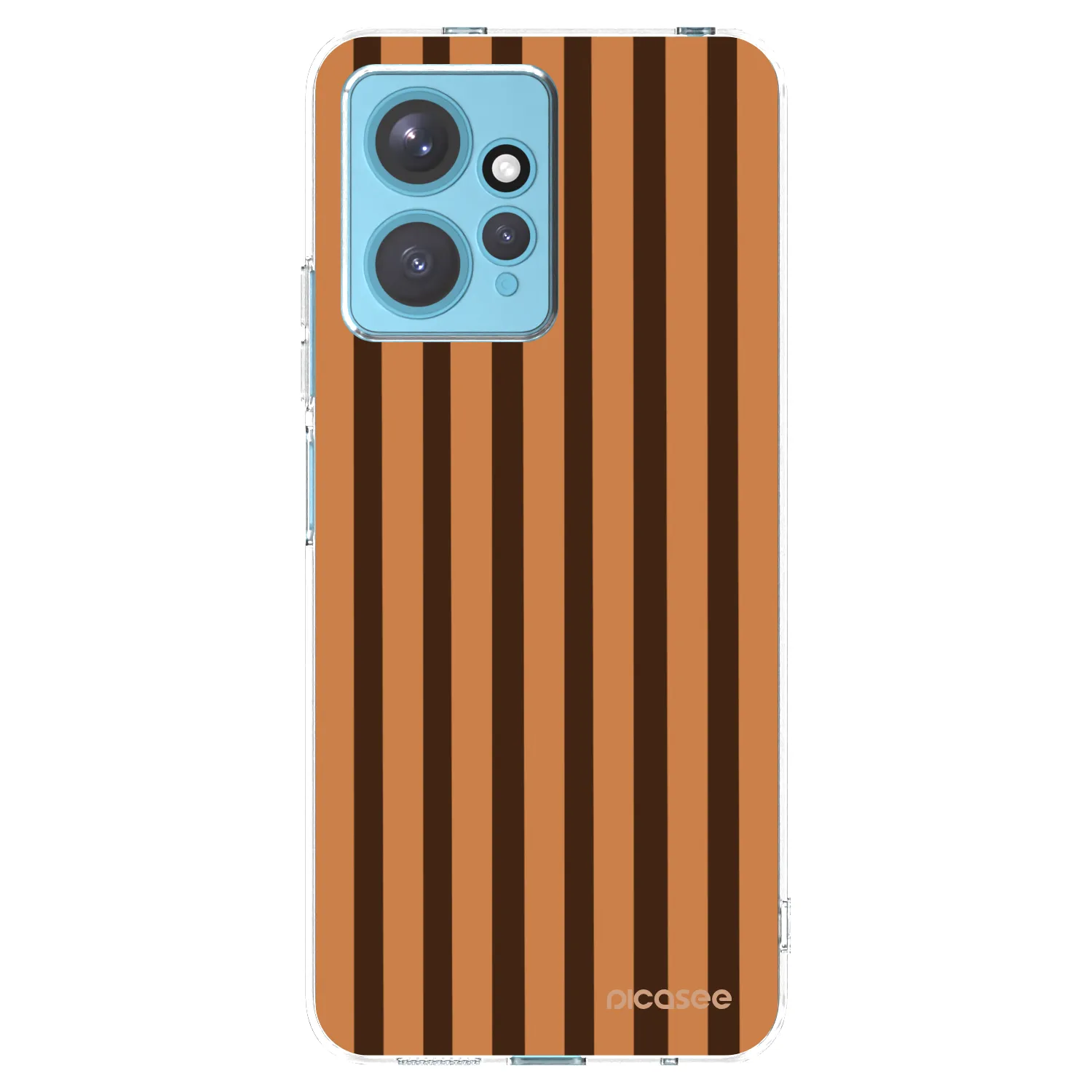 Picasee διαφανής θήκη σιλικόνης Xiaomi Redmi Note 12 4G - Caramel lines