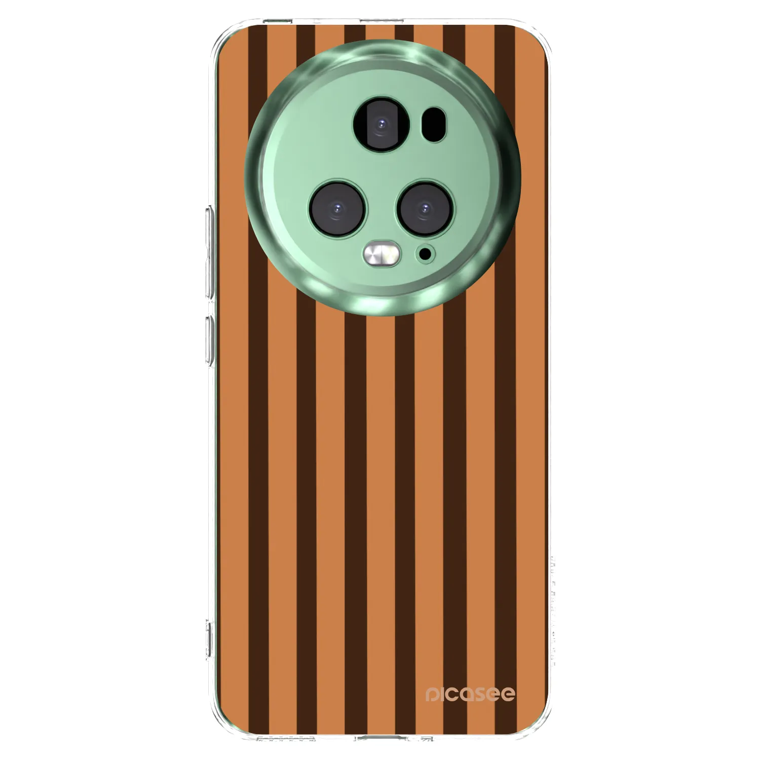 Picasee διαφανής θήκη σιλικόνης Honor Magic5 Pro - Caramel lines