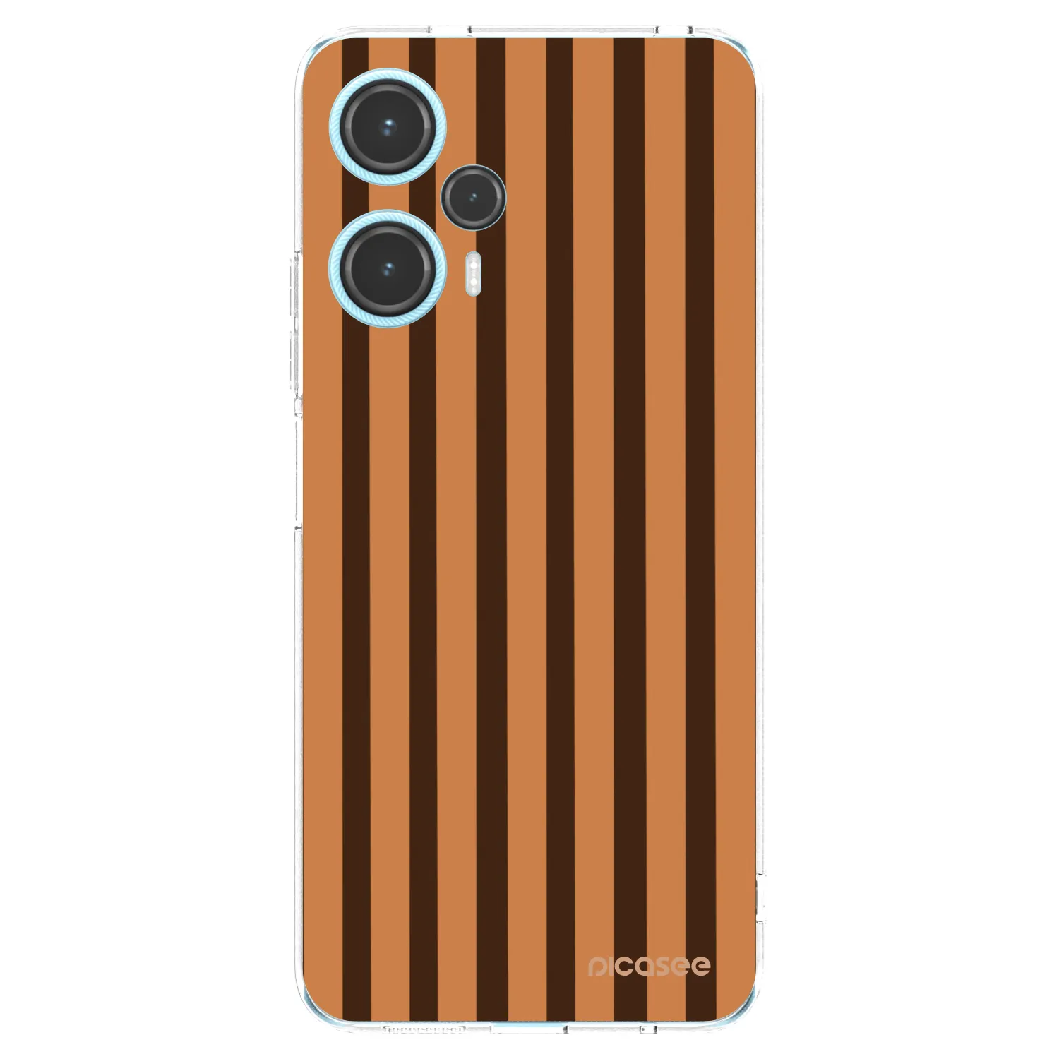 Picasee διαφανής θήκη σιλικόνης Xiaomi Poco F5 - Caramel lines