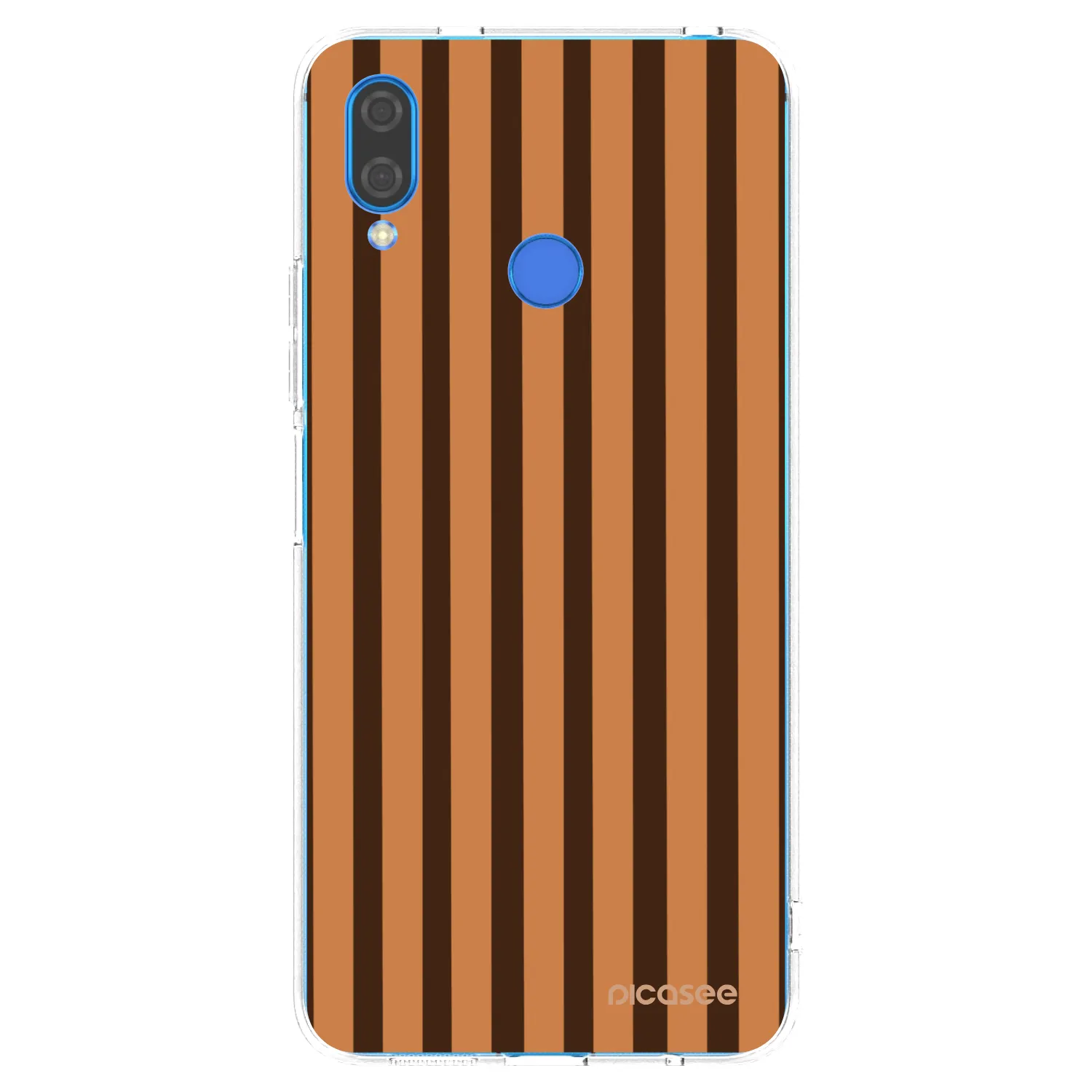 Picasee διαφανής θήκη σιλικόνης Huawei Nova 3 - Caramel lines