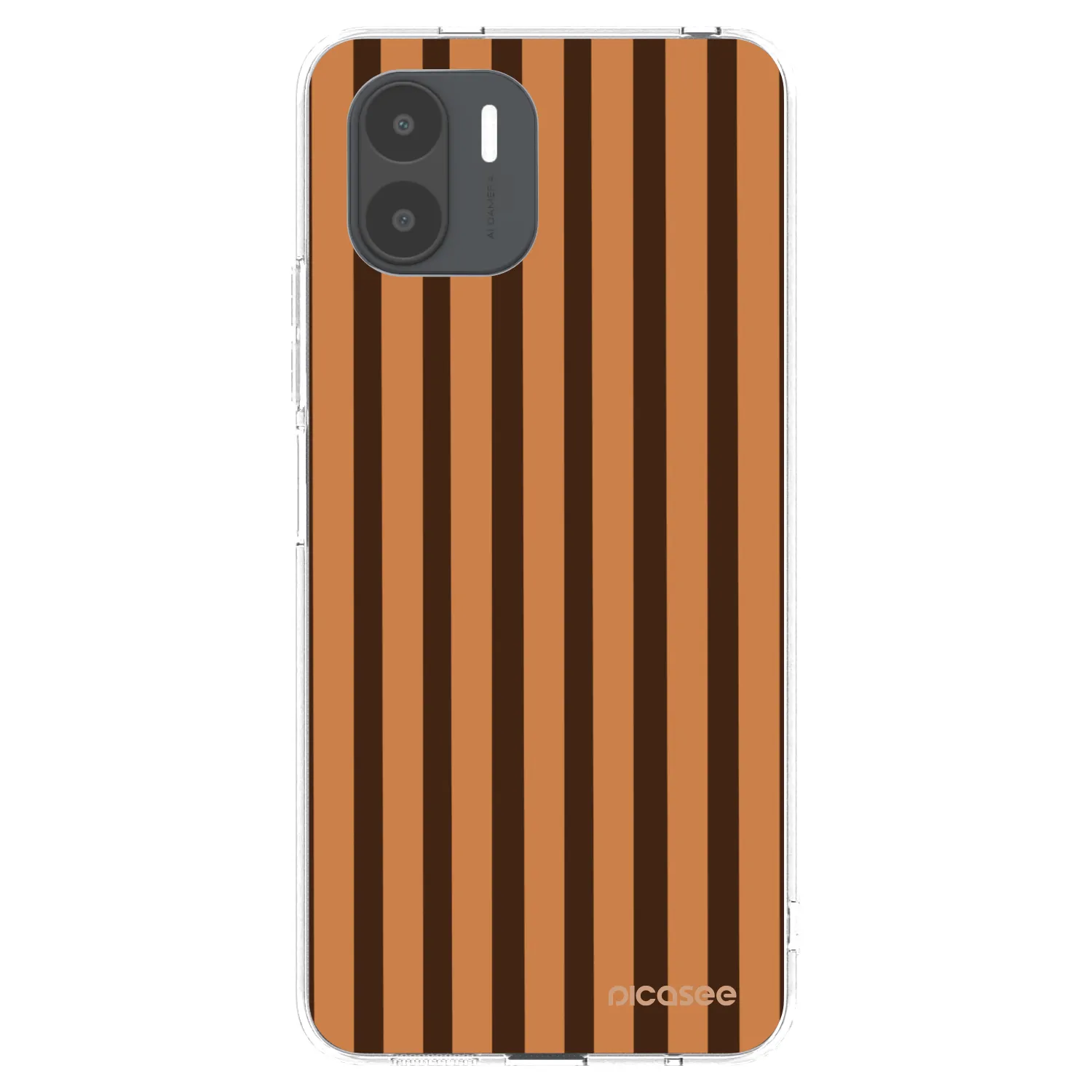 Picasee διαφανής θήκη σιλικόνης Xiaomi Redmi A2 - Caramel lines