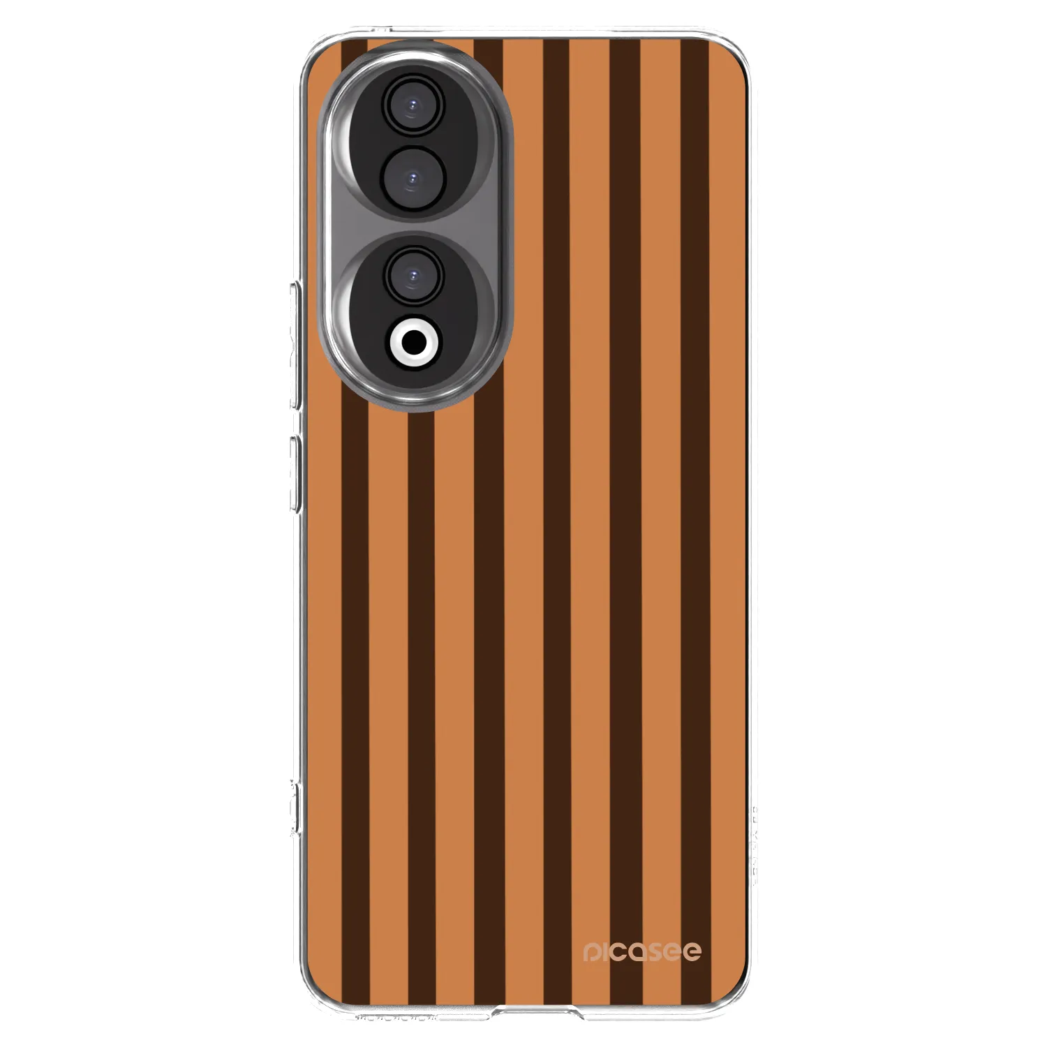 Picasee διαφανής θήκη σιλικόνης Honor 90 5G - Caramel lines
