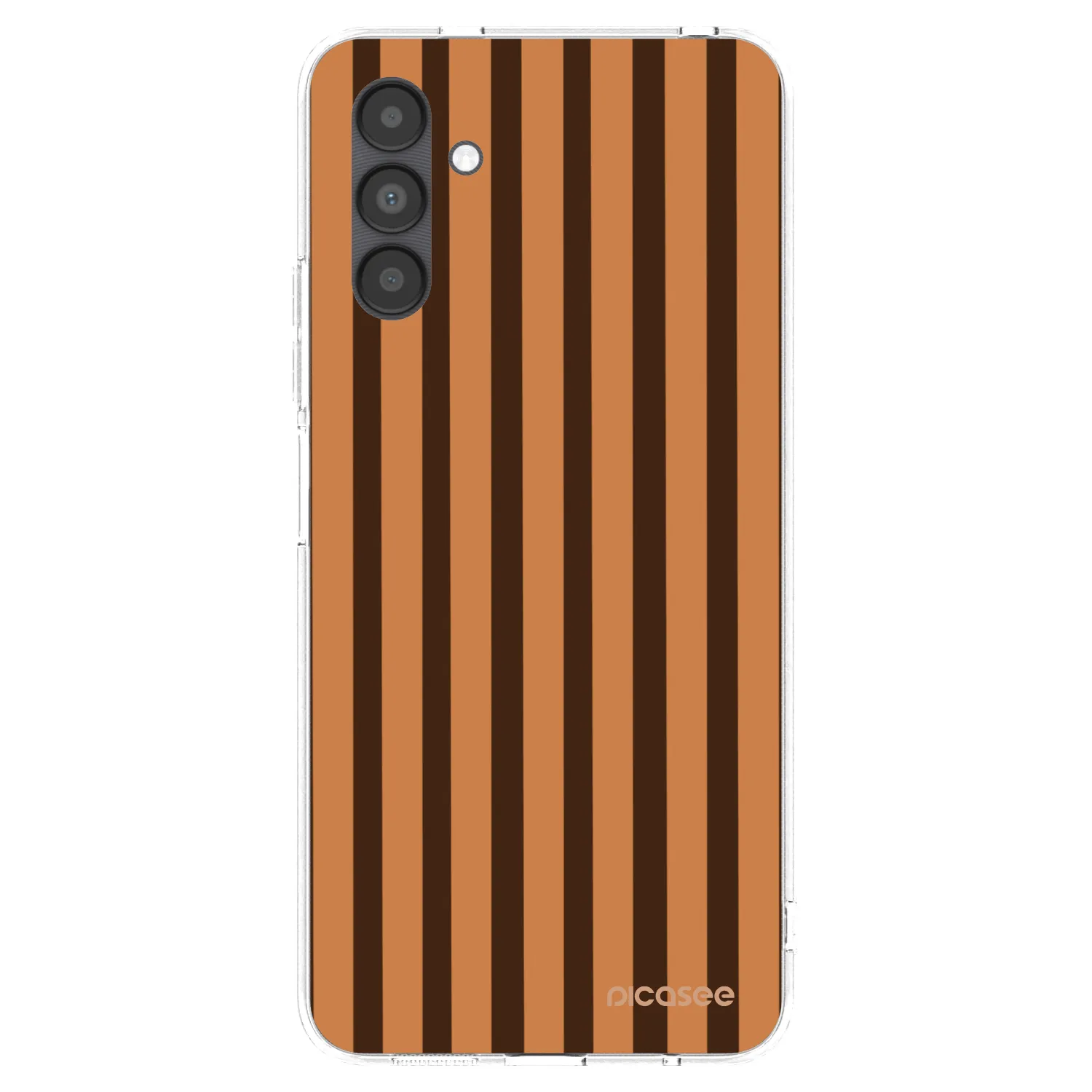 Picasee διαφανής θήκη σιλικόνης Samsung Galaxy A04s A047F - Caramel lines