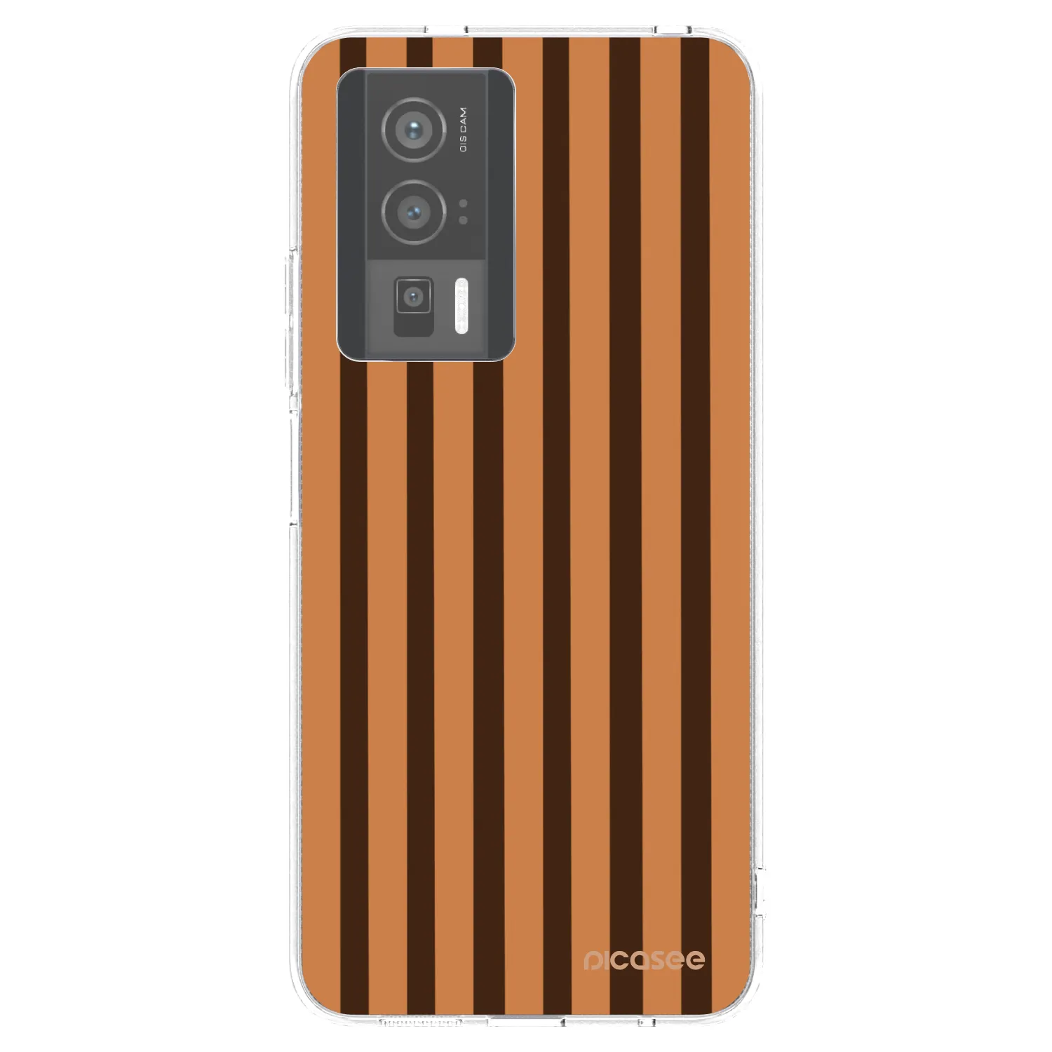 Picasee διαφανής θήκη σιλικόνης Xiaomi Poco F5 Pro 5G - Caramel lines