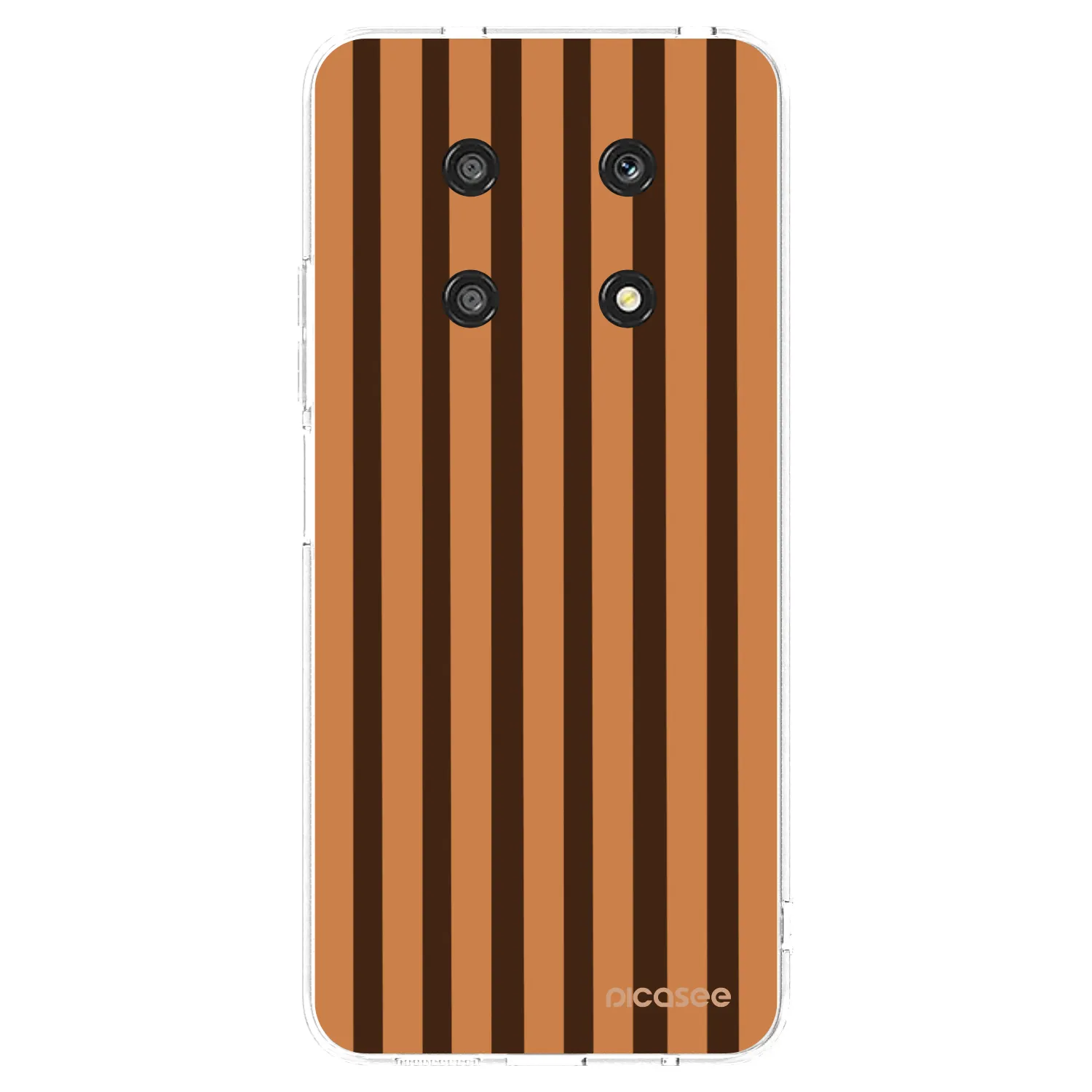 Picasee διαφανής θήκη σιλικόνης Honor Magic4 Lite 5G - Caramel lines