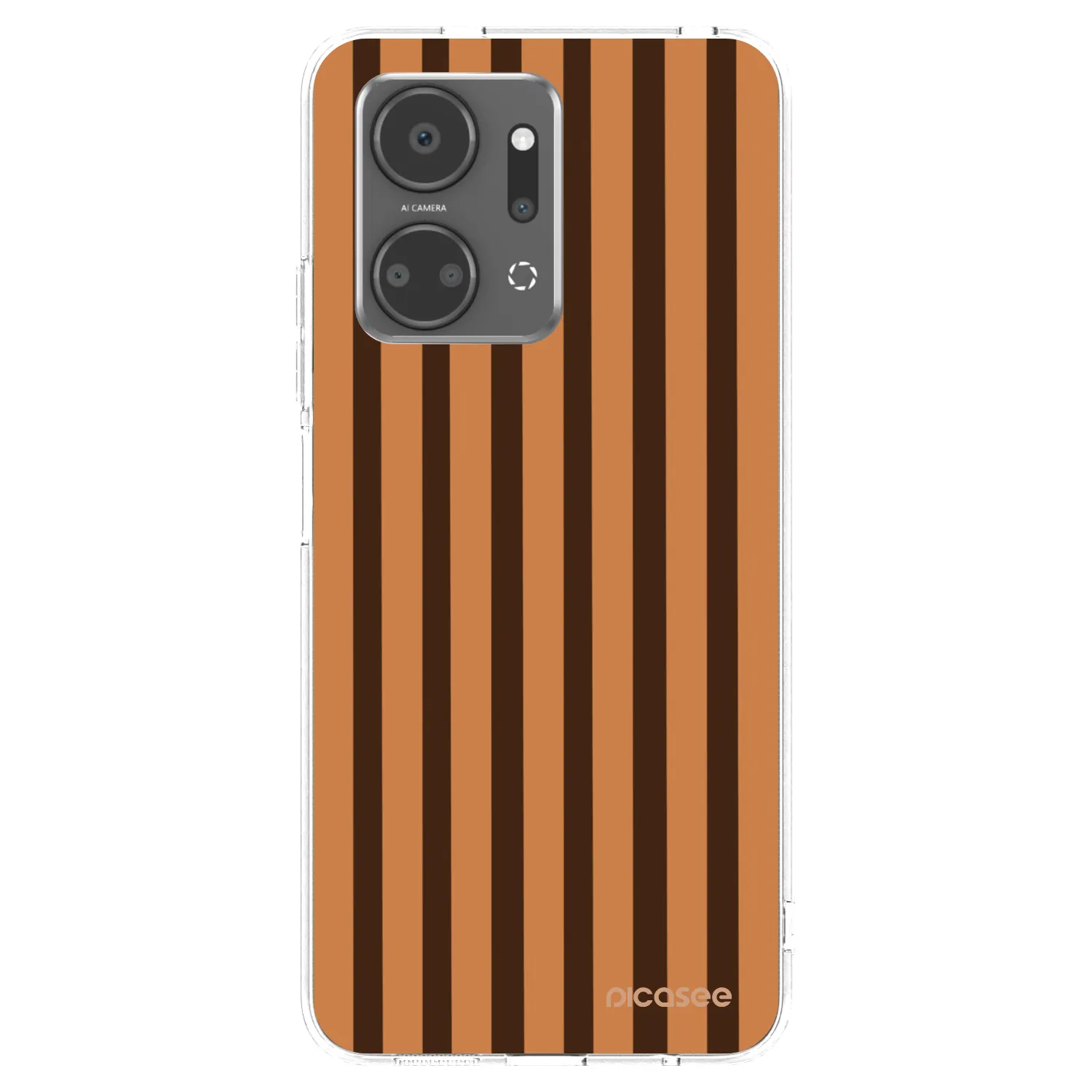 Picasee διαφανής θήκη σιλικόνης Honor X7a - Caramel lines