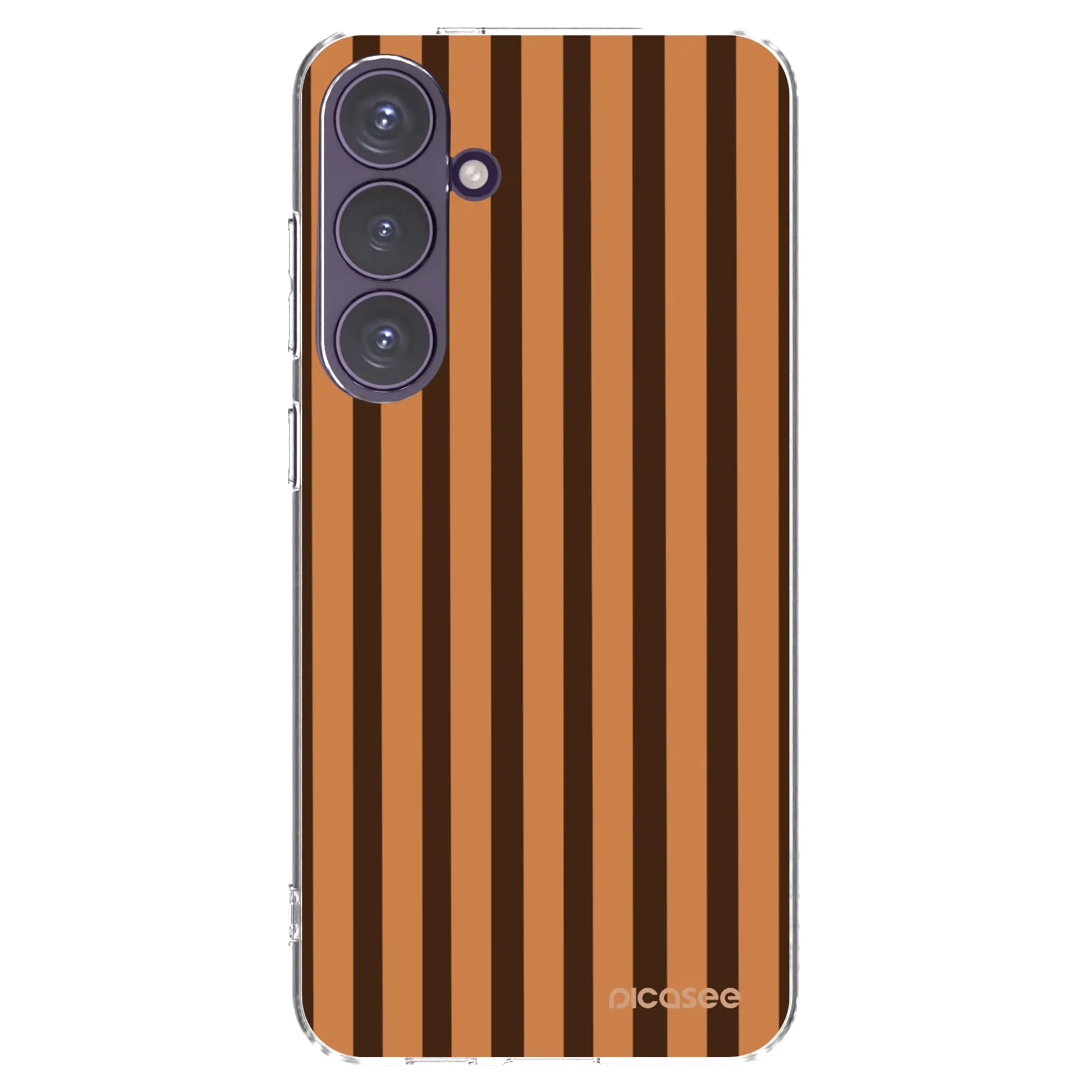 Picasee διαφανής θήκη σιλικόνης Samsung Galaxy S24+ S926B 5G - Caramel lines