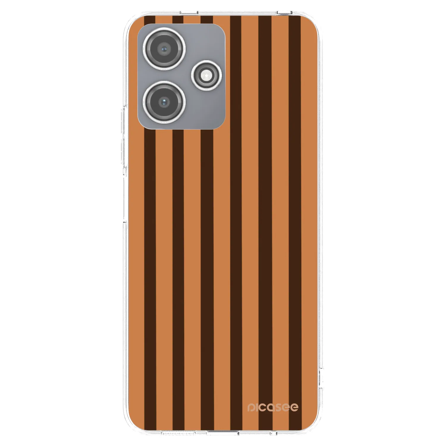 Picasee διαφανής θήκη σιλικόνης Xiaomi Redmi 12 5G - Caramel lines
