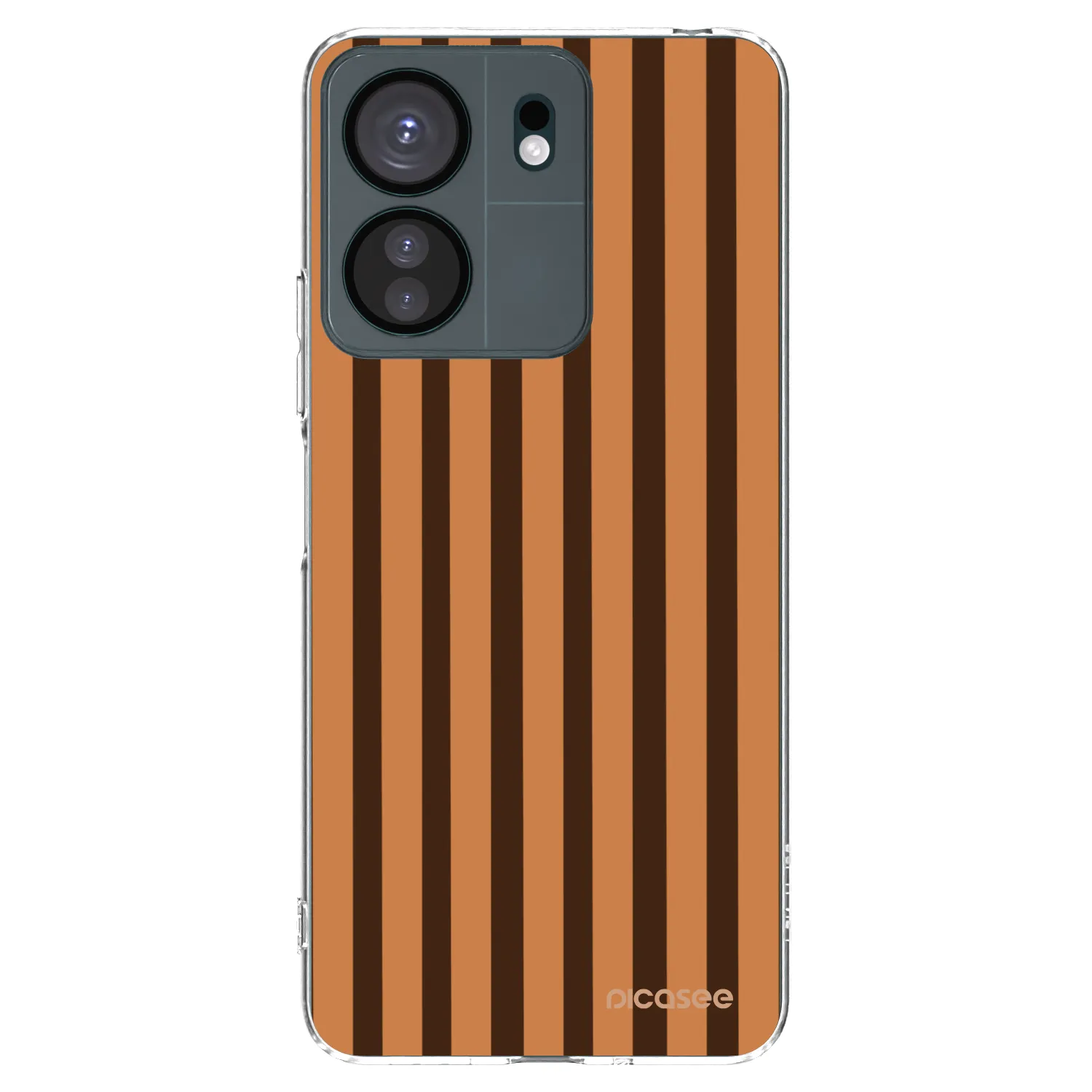 Picasee διαφανής θήκη σιλικόνης Xiaomi Redmi 13C 4G - Caramel lines