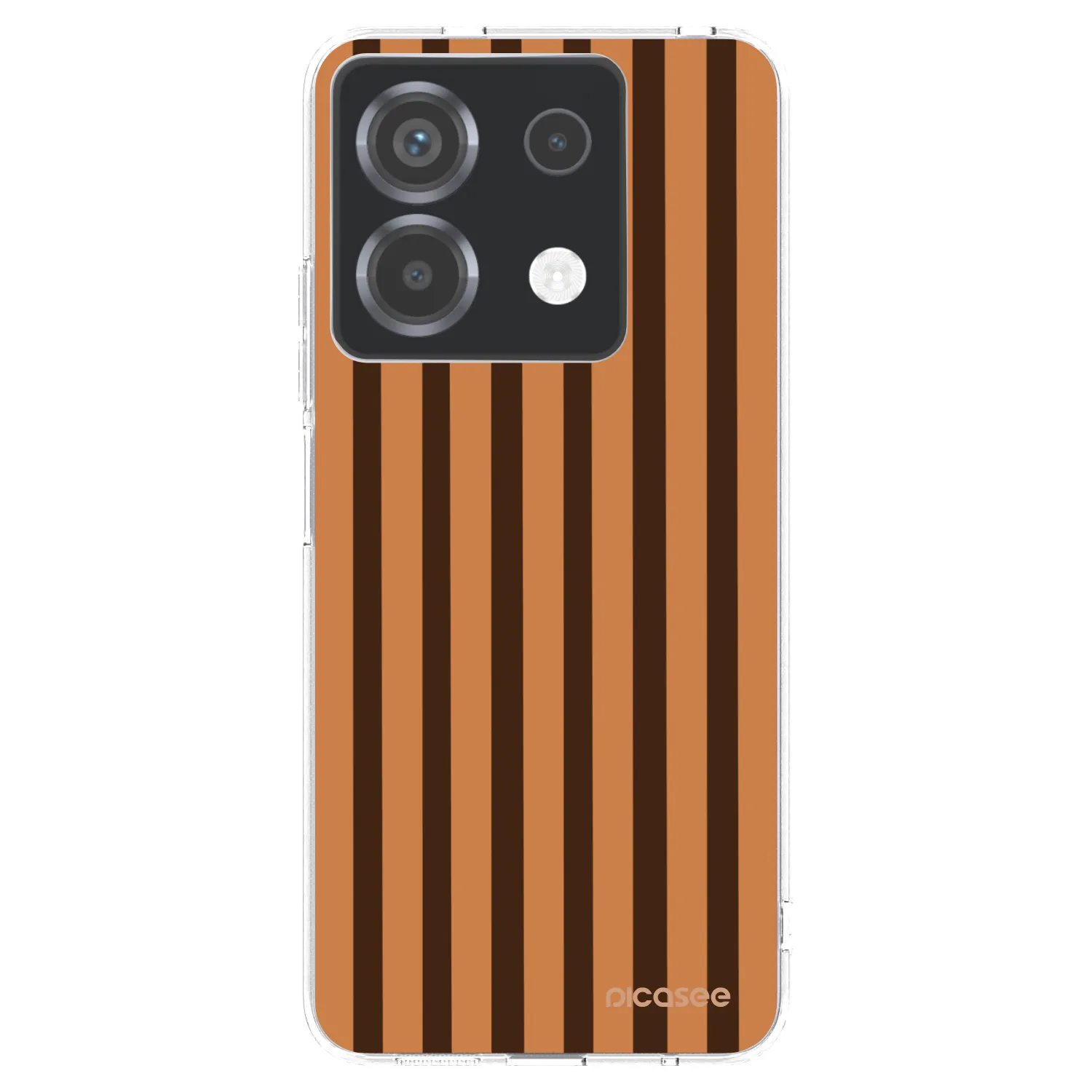 Picasee διαφανής θήκη σιλικόνης Xiaomi Poco X6 - Caramel lines