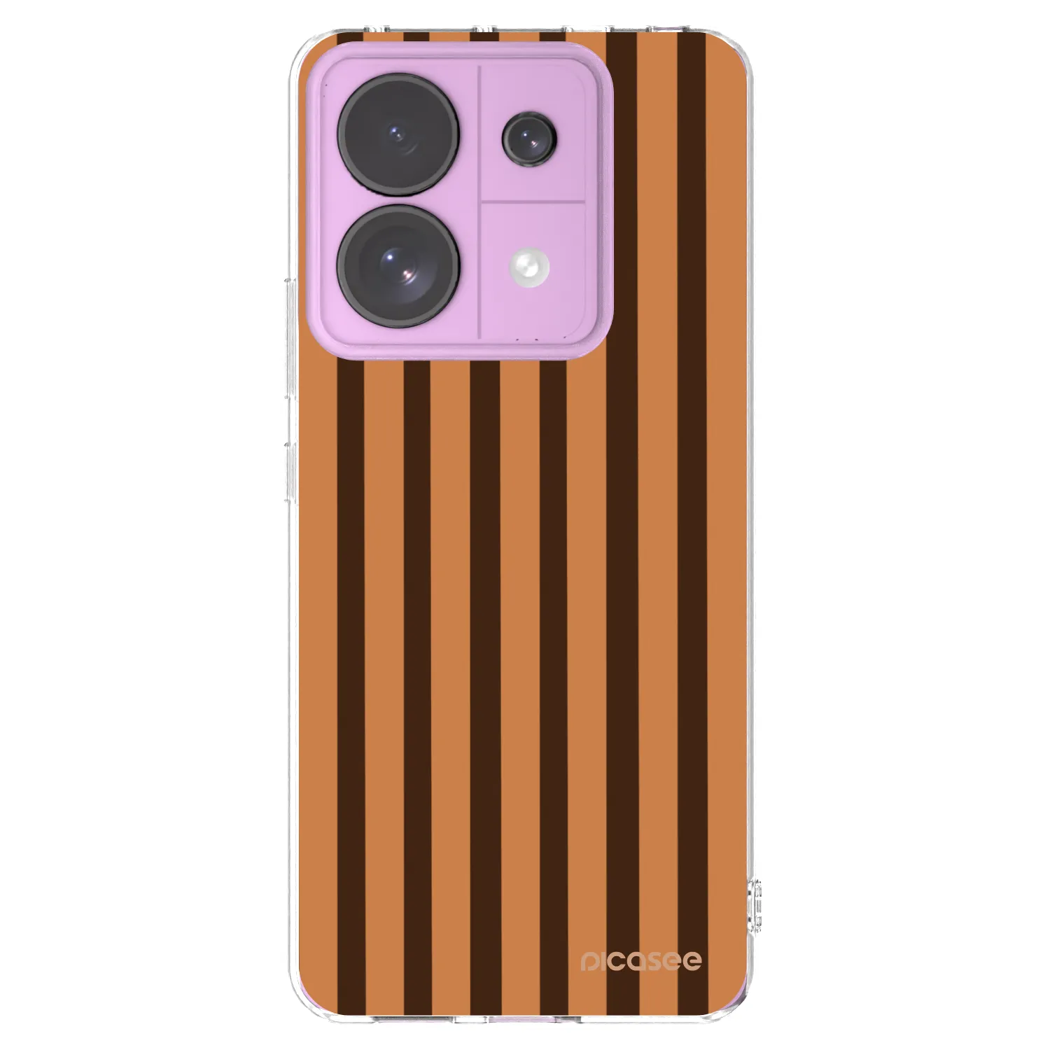 Picasee διαφανής θήκη σιλικόνης Xiaomi Redmi Note 13 Pro 5G - Caramel lines