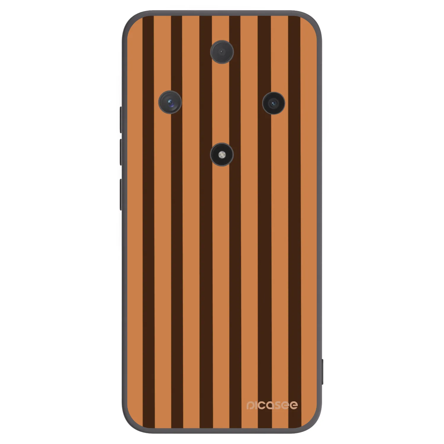 Picasee Μαύρη θήκη σιλικόνης για Honor Magic6 Lite 5G - Caramel lines