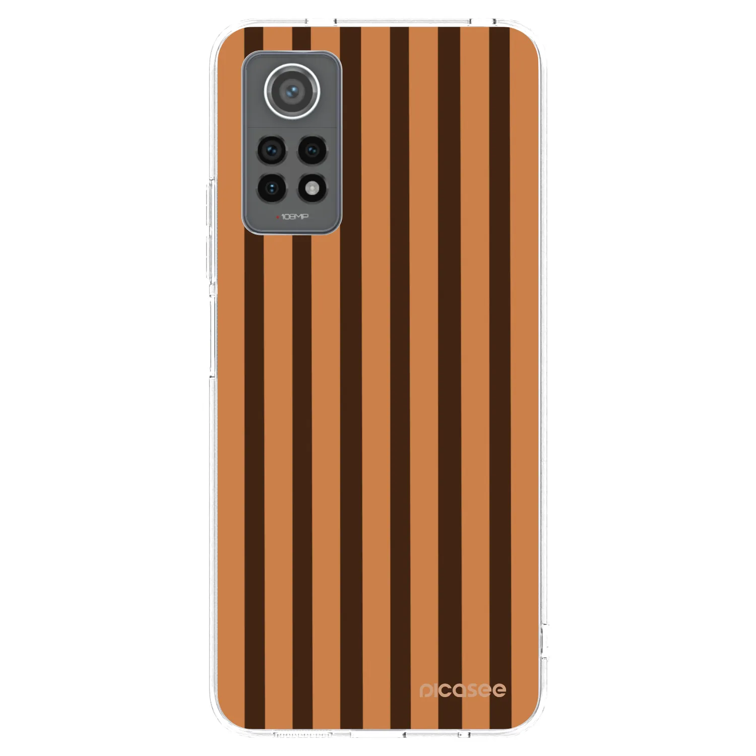 Picasee διαφανής θήκη σιλικόνης Xiaomi Redmi Note 12 Pro 4G - Caramel lines