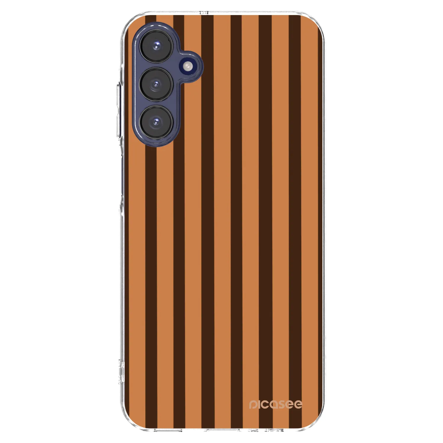 Picasee διαφανής θήκη σιλικόνης Samsung Galaxy A15 A155F 4G - Caramel lines