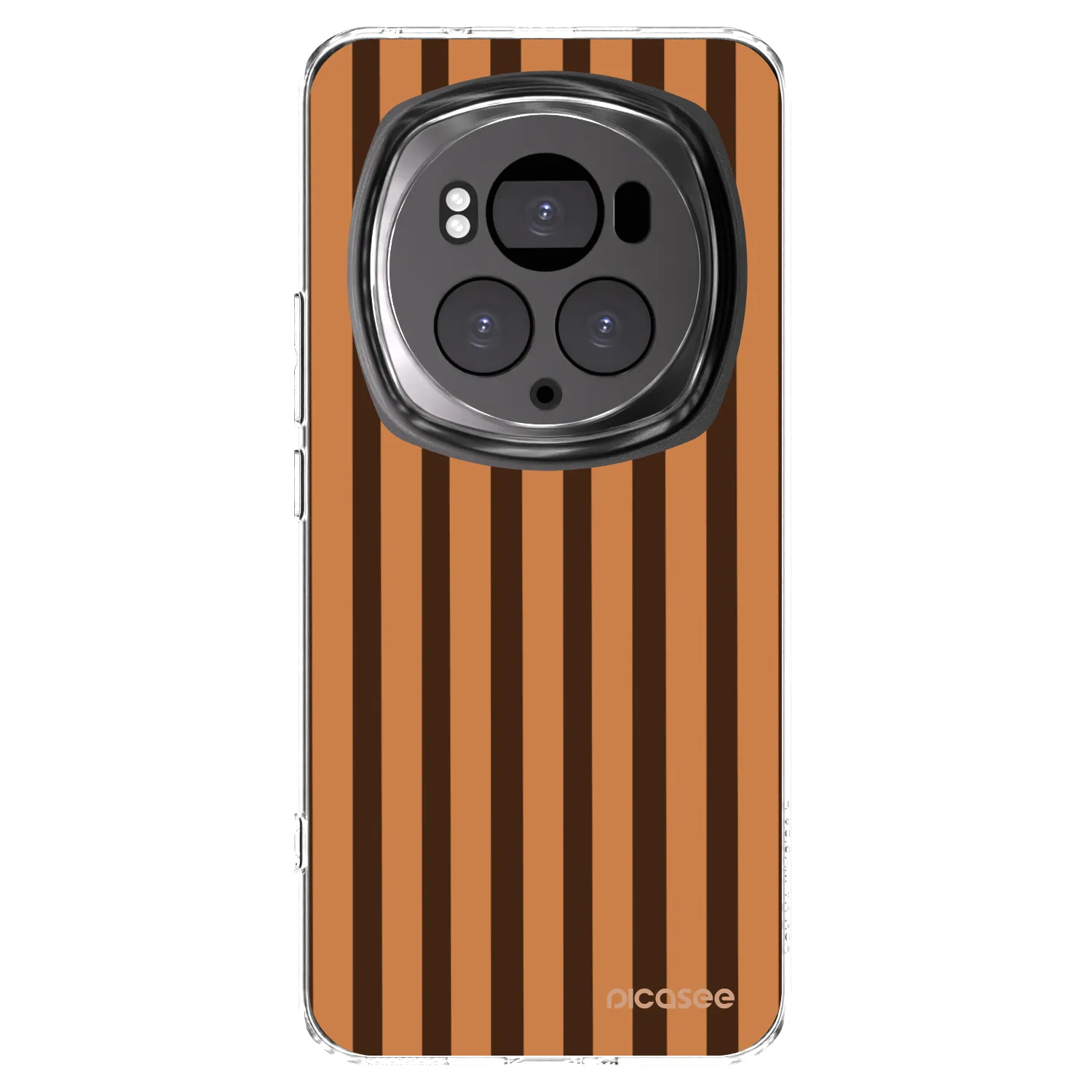 Picasee διαφανής θήκη σιλικόνης Honor Magic6 Pro - Caramel lines