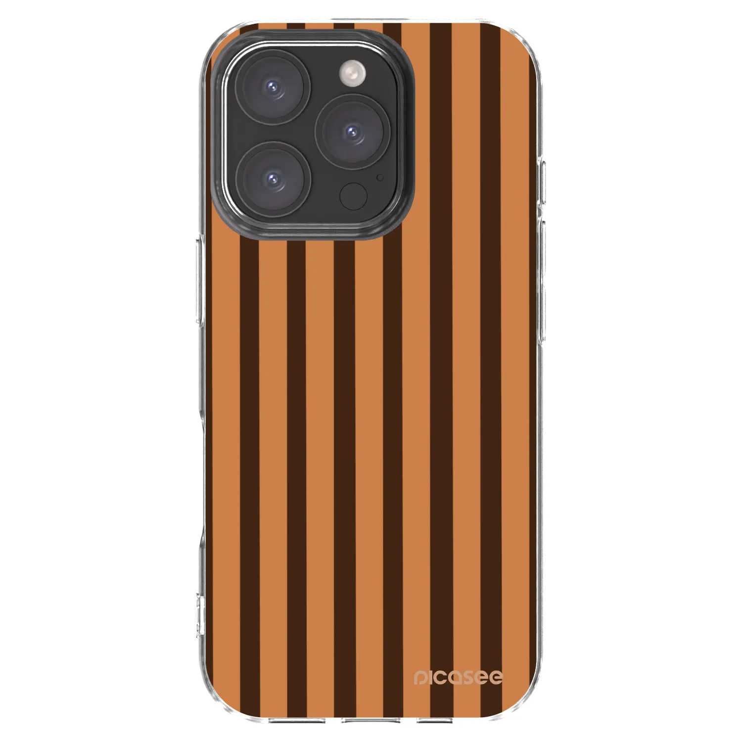 Picasee διαφανής θήκη σιλικόνης Apple iPhone 16 Pro - Caramel lines
