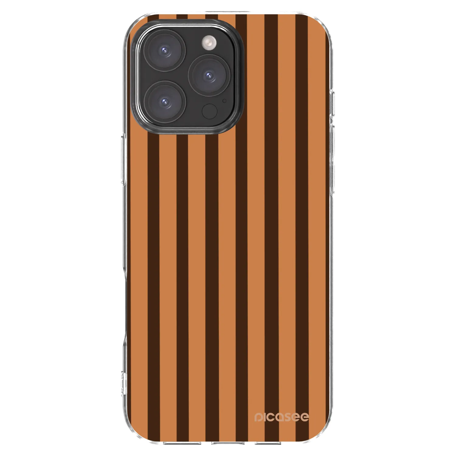Picasee διαφανής θήκη σιλικόνης Apple iPhone 16 Pro Max - Caramel lines