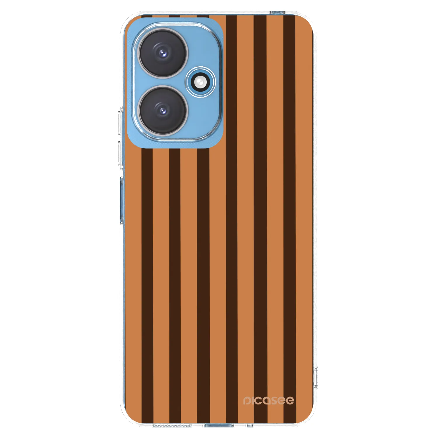 Picasee διαφανής θήκη σιλικόνης Xiaomi Redmi 13C 5G - Caramel lines