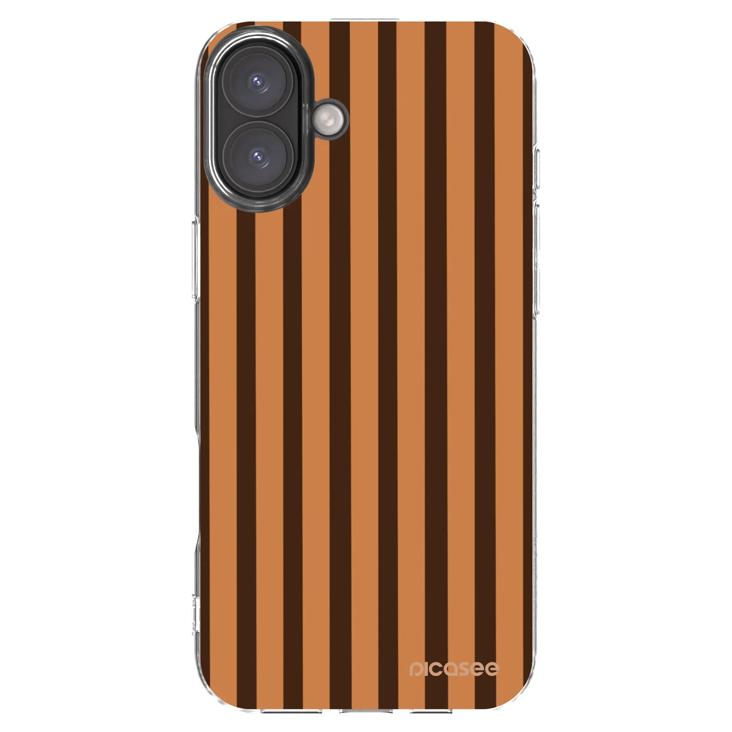 Picasee διαφανής θήκη σιλικόνης Apple iPhone 16 Plus - Caramel lines