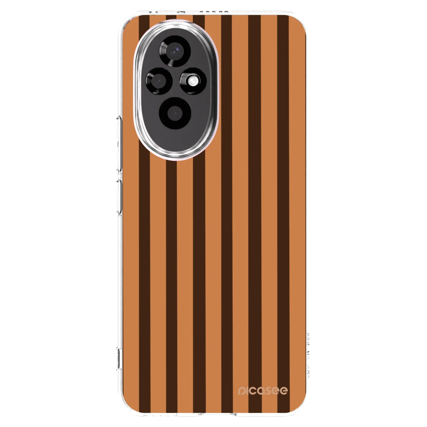 Picasee διαφανής θήκη σιλικόνης Honor 200 Pro 5G - Caramel lines